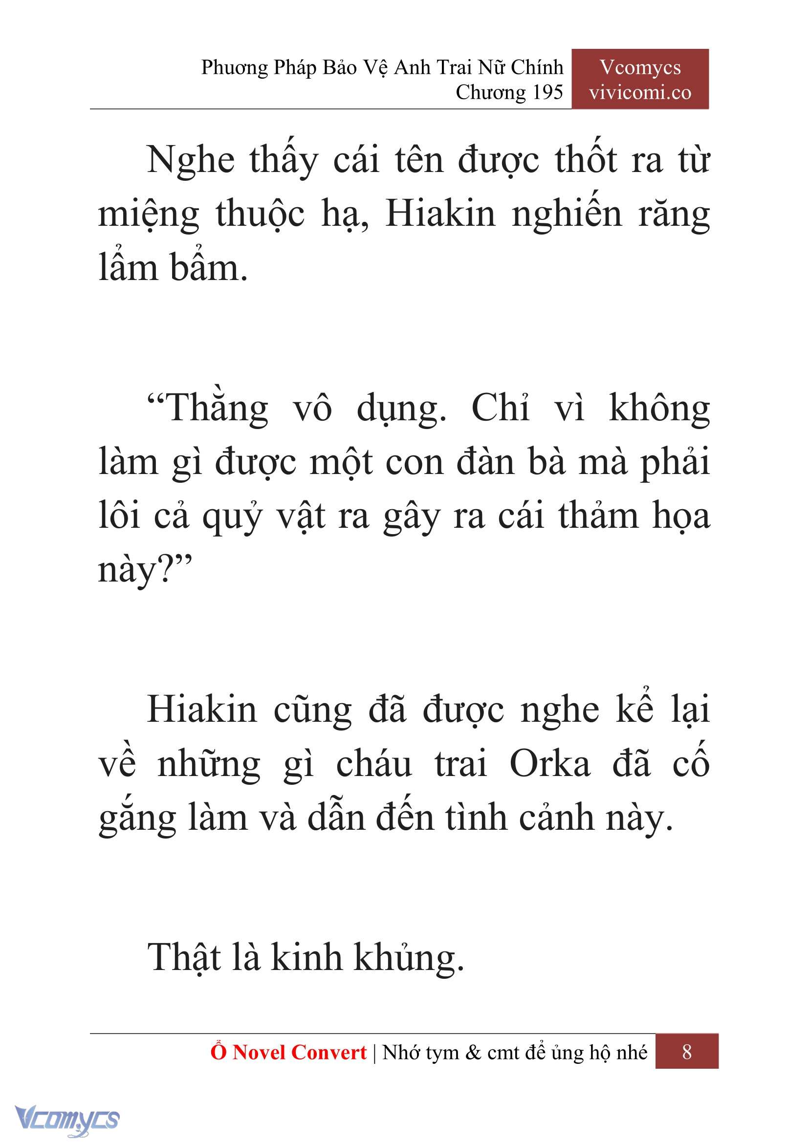 [Novel] Phương Pháp Bảo Vệ Anh Trai Nữ Chính Chap 195 - Trang 2