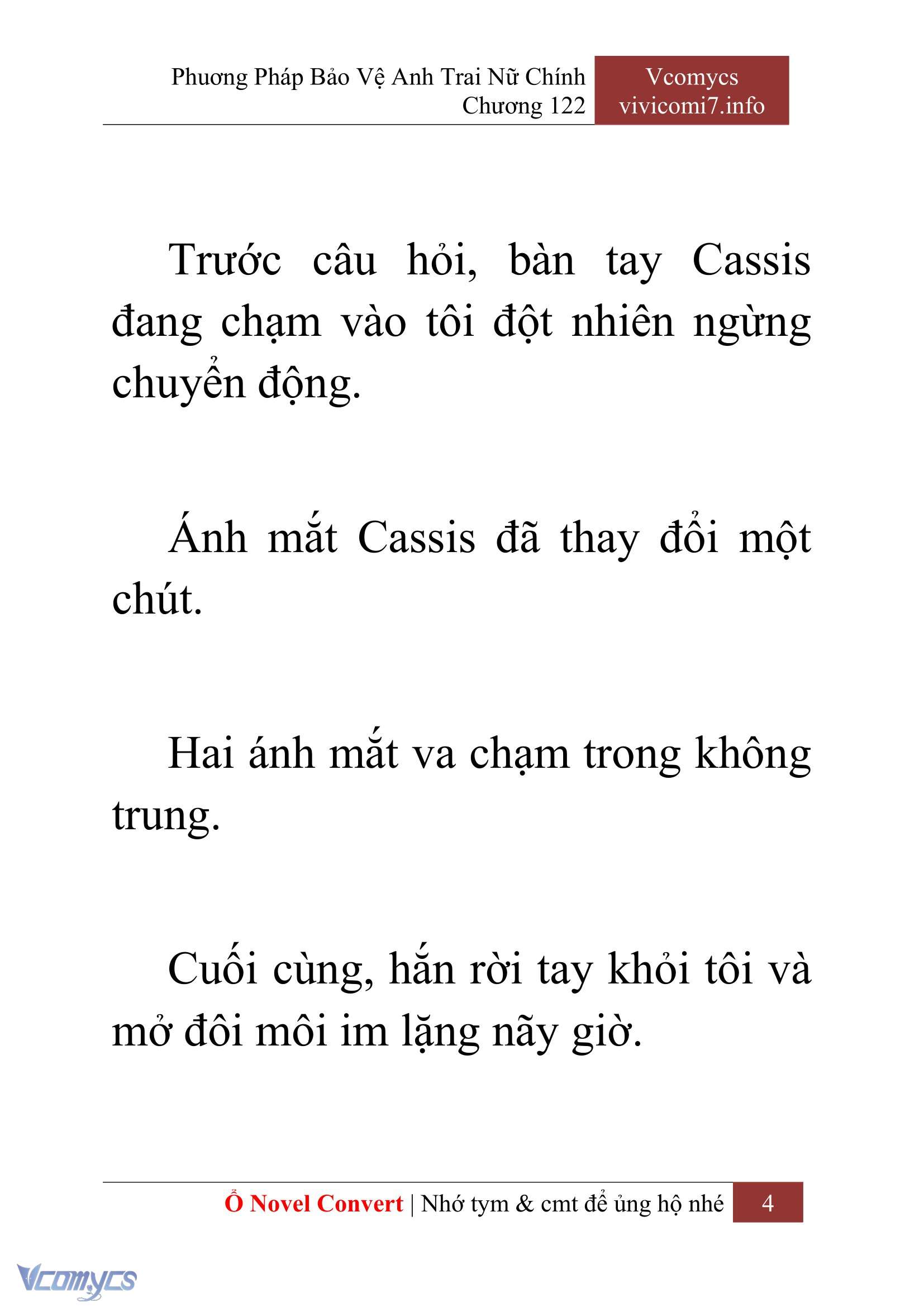 [Novel] Phương Pháp Bảo Vệ Anh Trai Nữ Chính Chap 122 - Trang 2