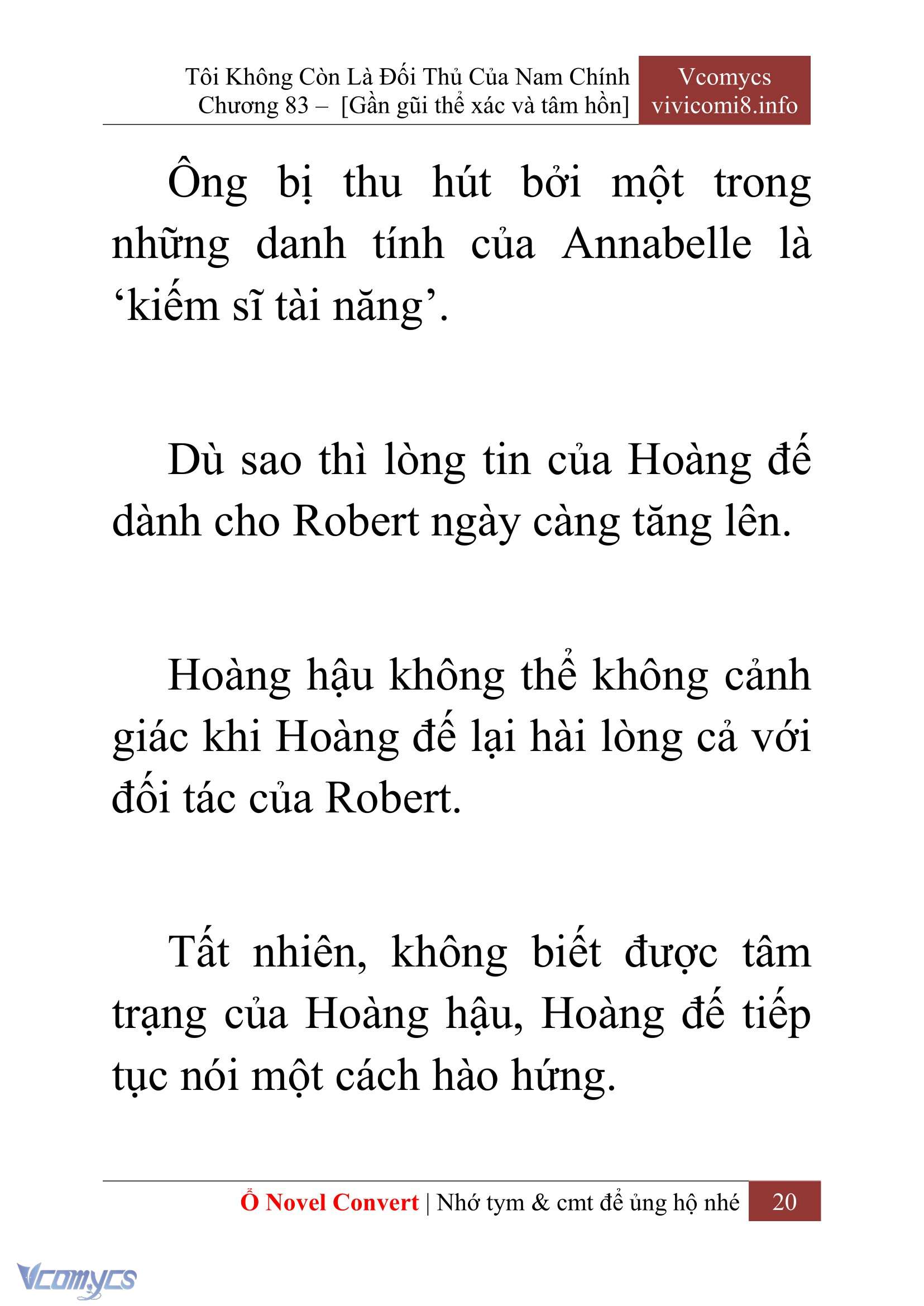 [Novel] Tôi Không Còn Là Đối Thủ Của Nam Chính Chap 83 - Trang 2