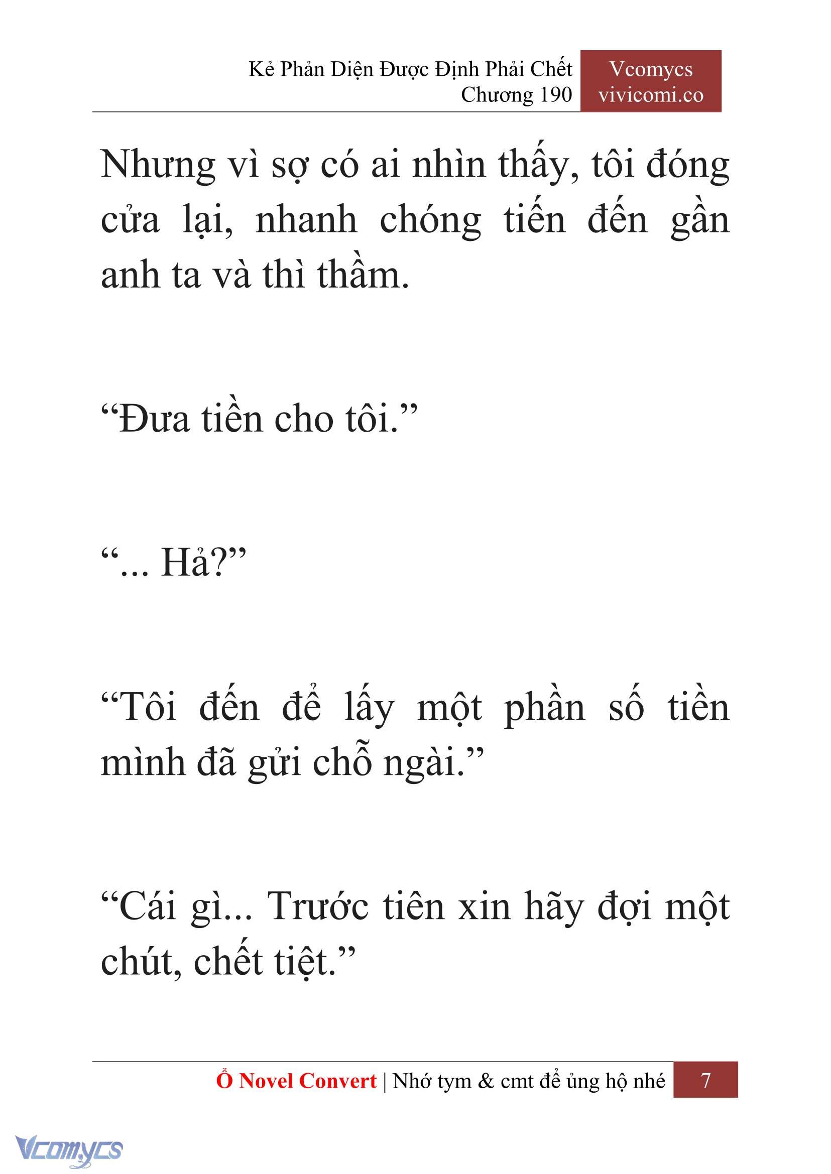 [Novel] Kẻ Phản Diện Được Định Phải Chết Chap 190 - Trang 2