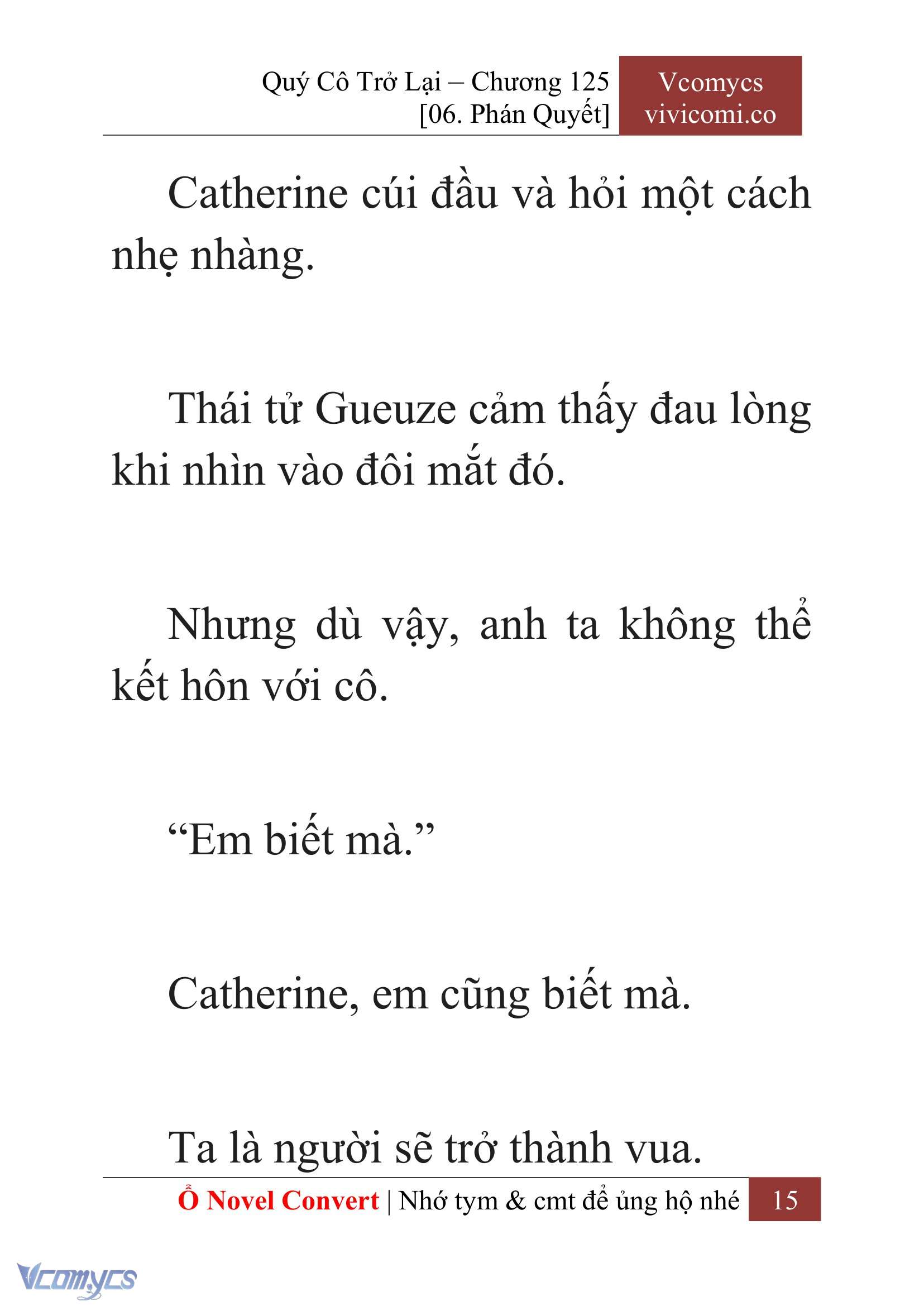 [Novel] Quý Cô Trở Lại Chap 125 - Trang 2