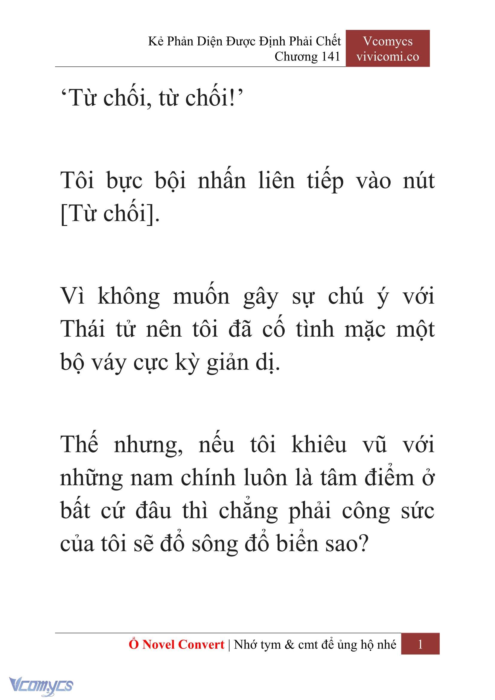 [Novel] Kẻ Phản Diện Được Định Phải Chết Chap 141 - Trang 2