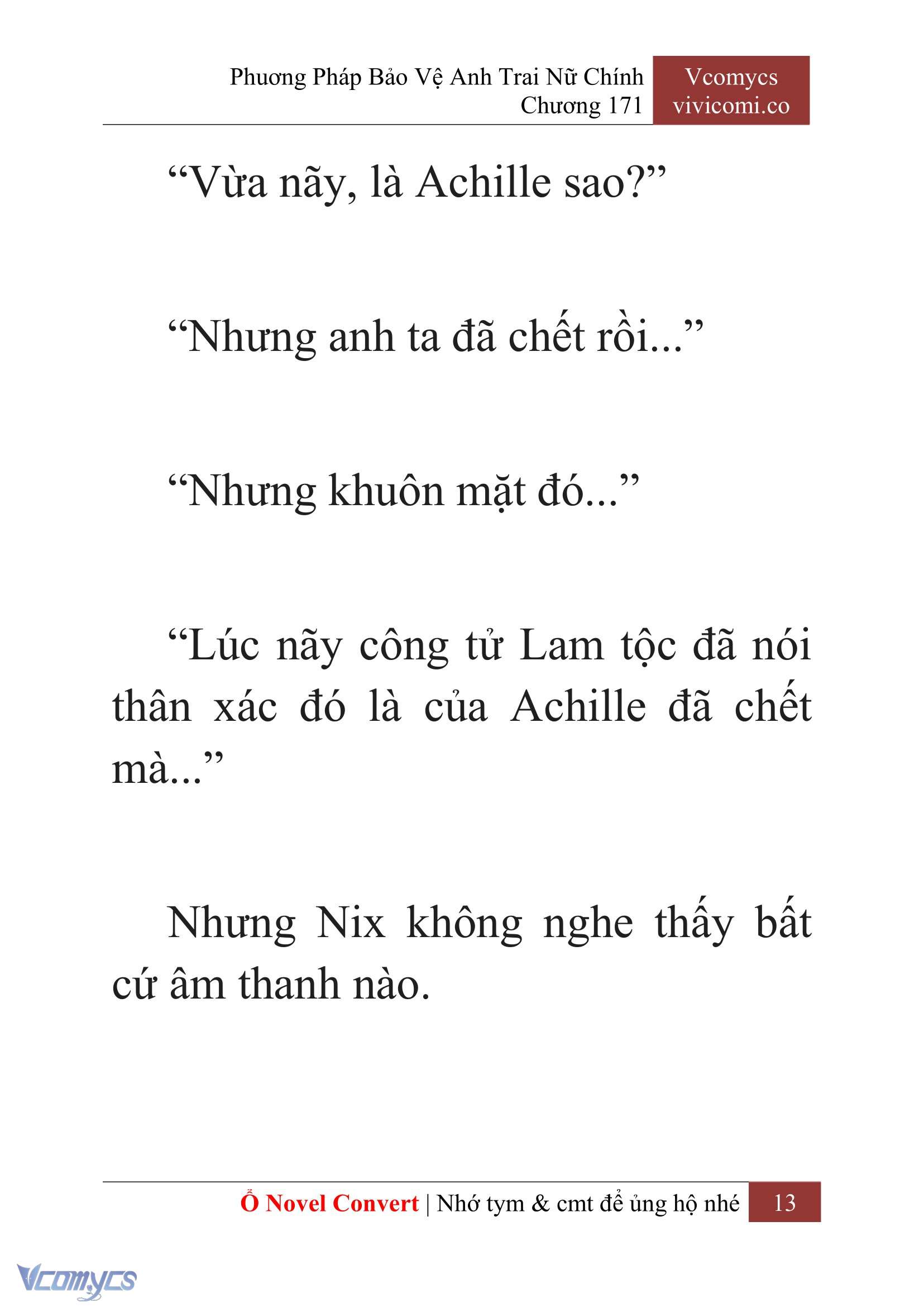 [Novel] Phương Pháp Bảo Vệ Anh Trai Nữ Chính Chap 171 - Trang 2