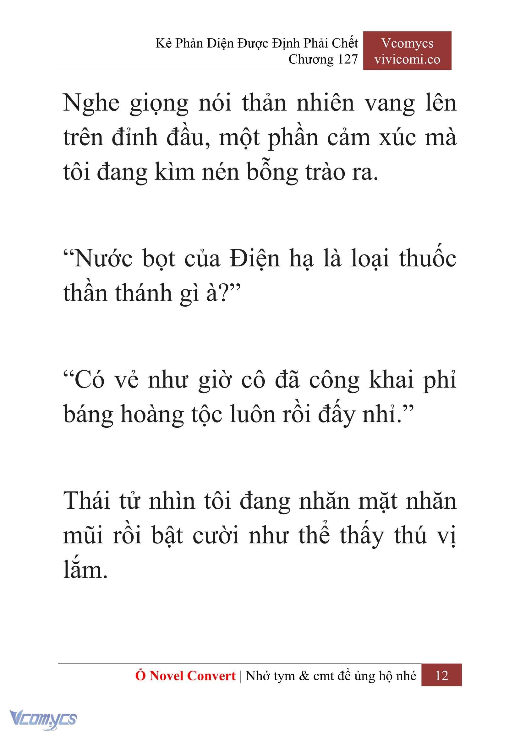 [Novel] Kẻ Phản Diện Được Định Phải Chết Chap 127 - Trang 2