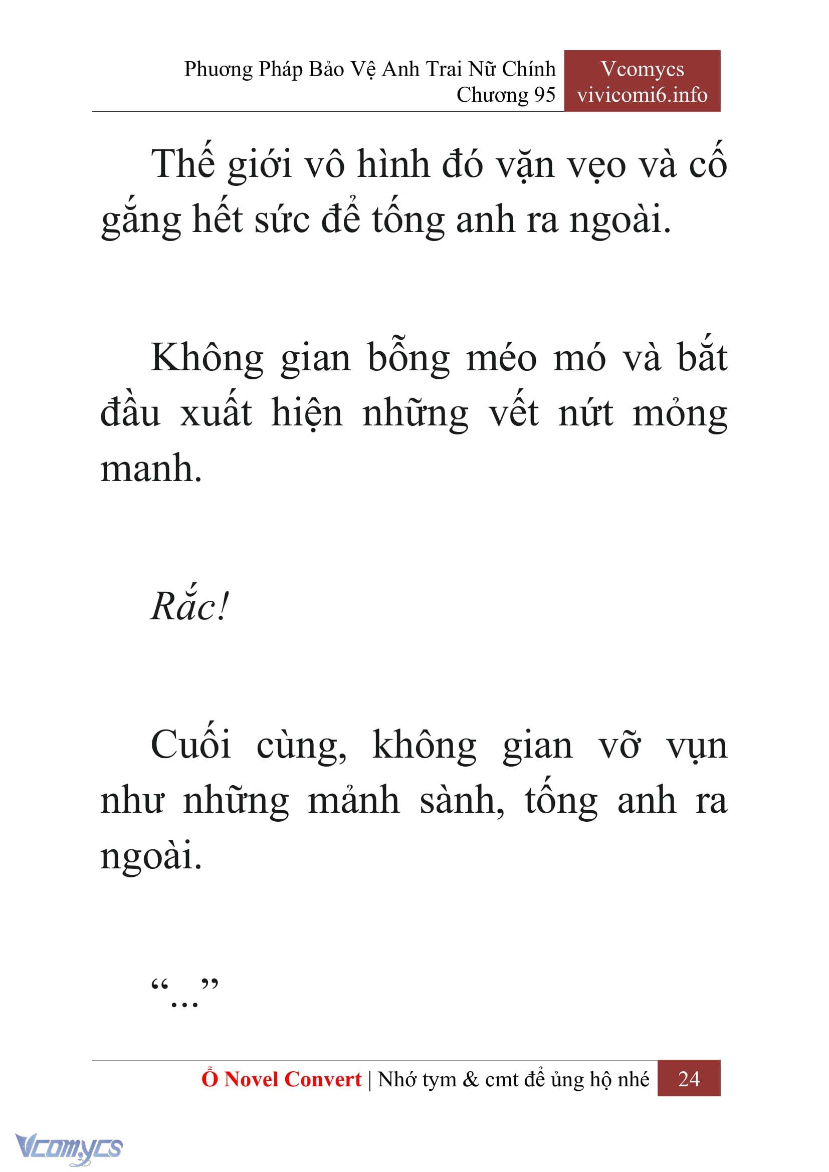 [Novel] Phương Pháp Bảo Vệ Anh Trai Nữ Chính Chap 95 - Next Chap 96