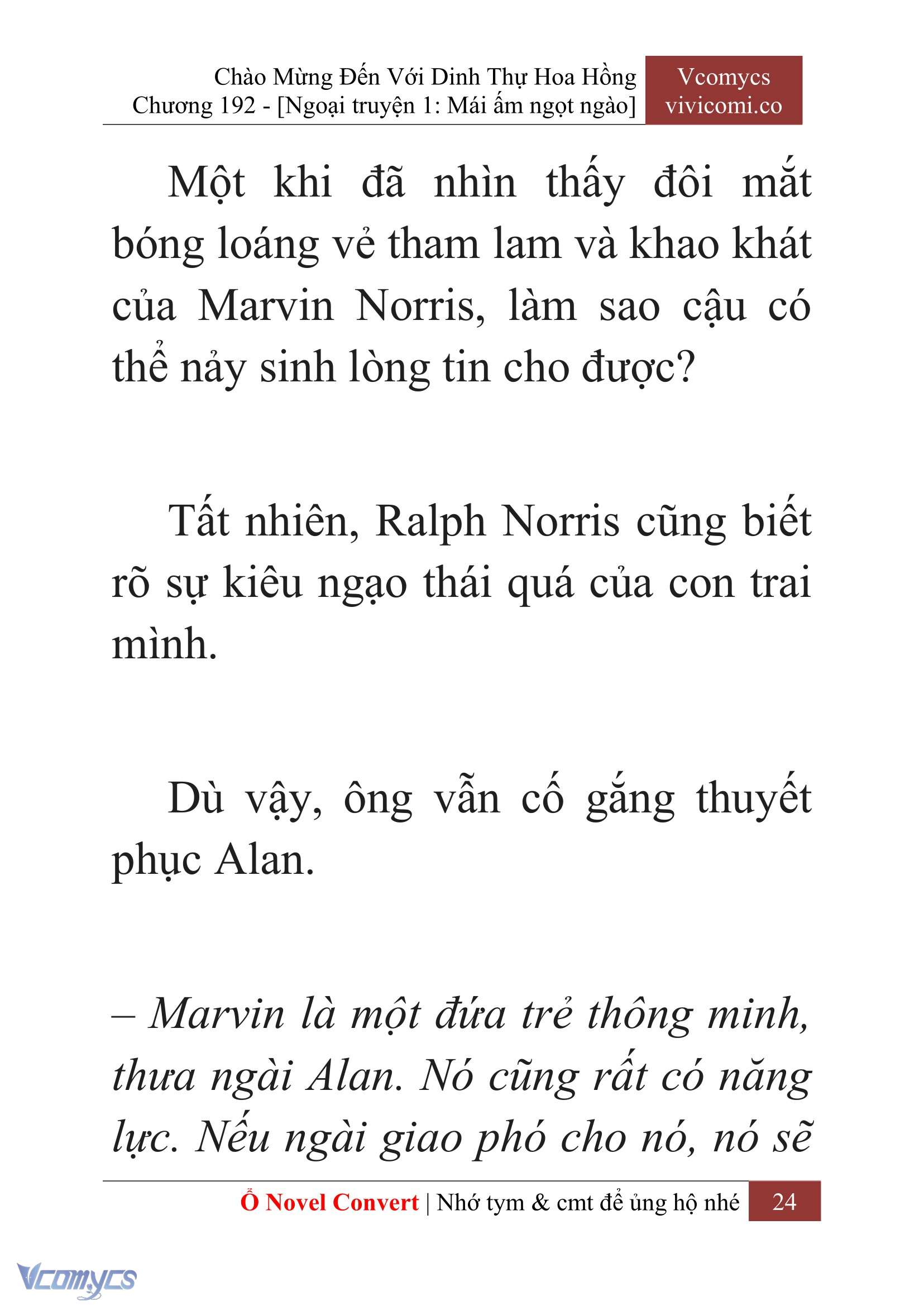 [Novel] Chào Mừng Đến Với Dinh Thự Hoa Hồng Chap 192 - Trang 2