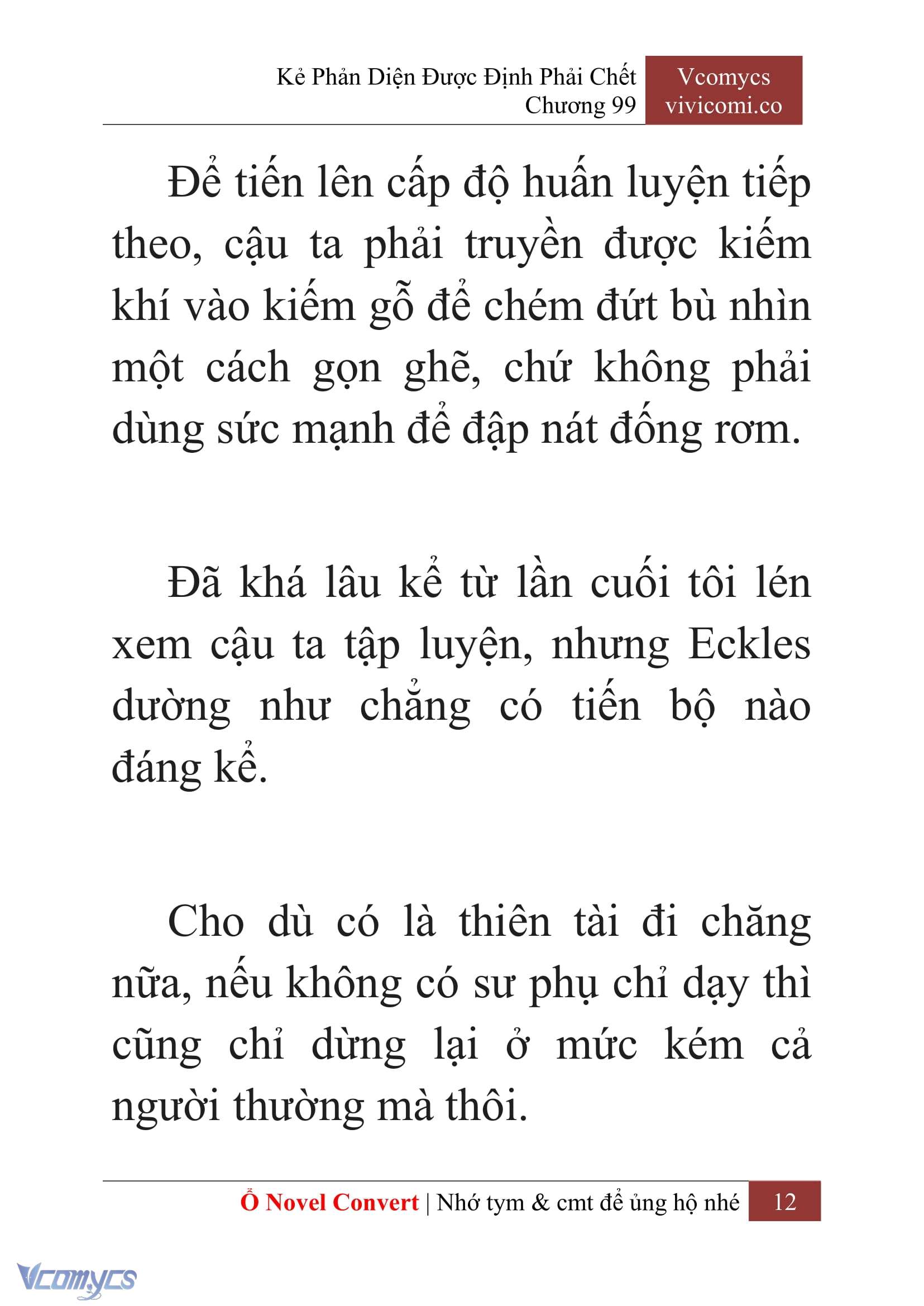 [Novel] Kẻ Phản Diện Được Định Phải Chết Chap 99 - Next Chap 100