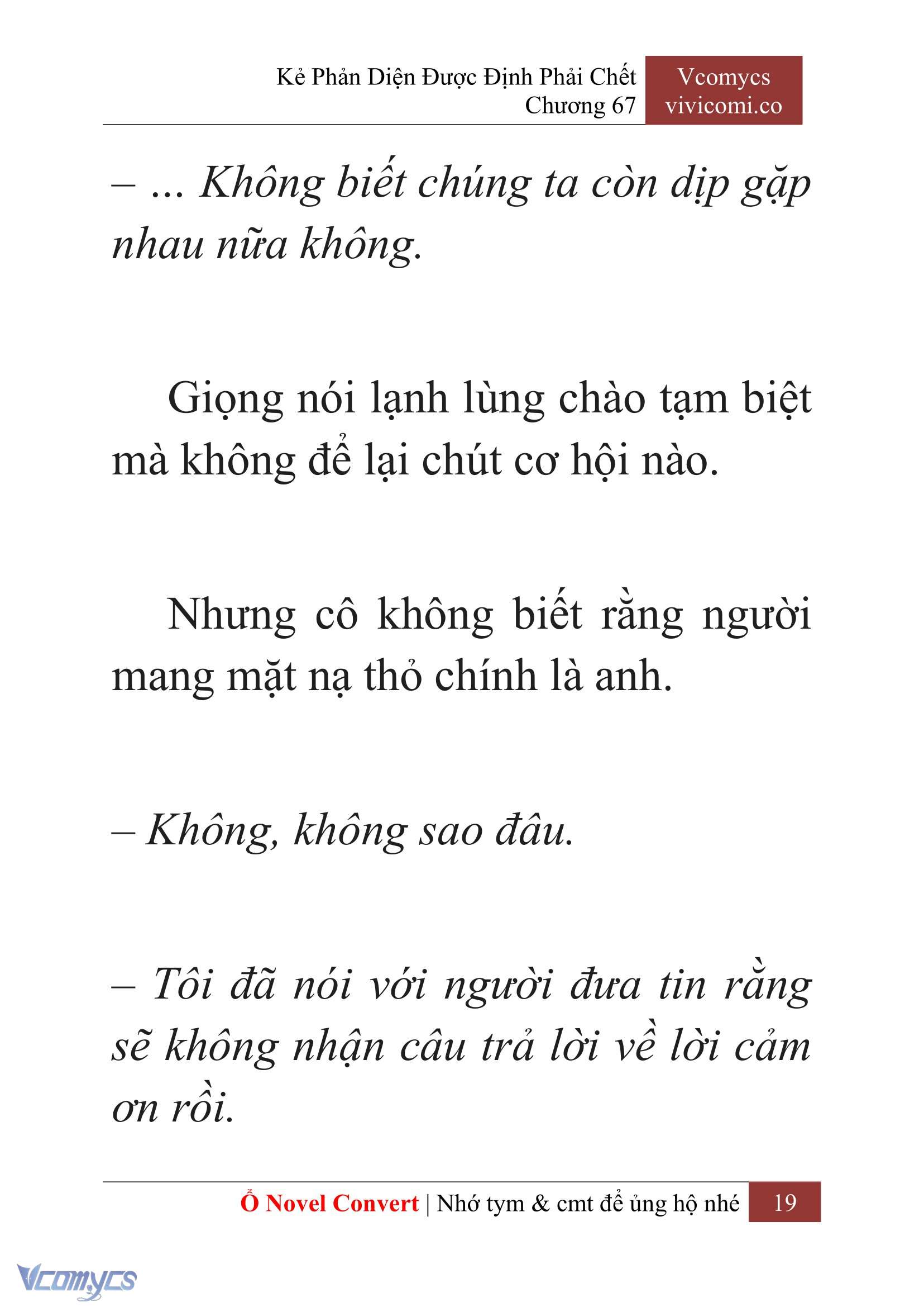 [Novel] Kẻ Phản Diện Được Định Phải Chết Chap 67 - Next Chap 68