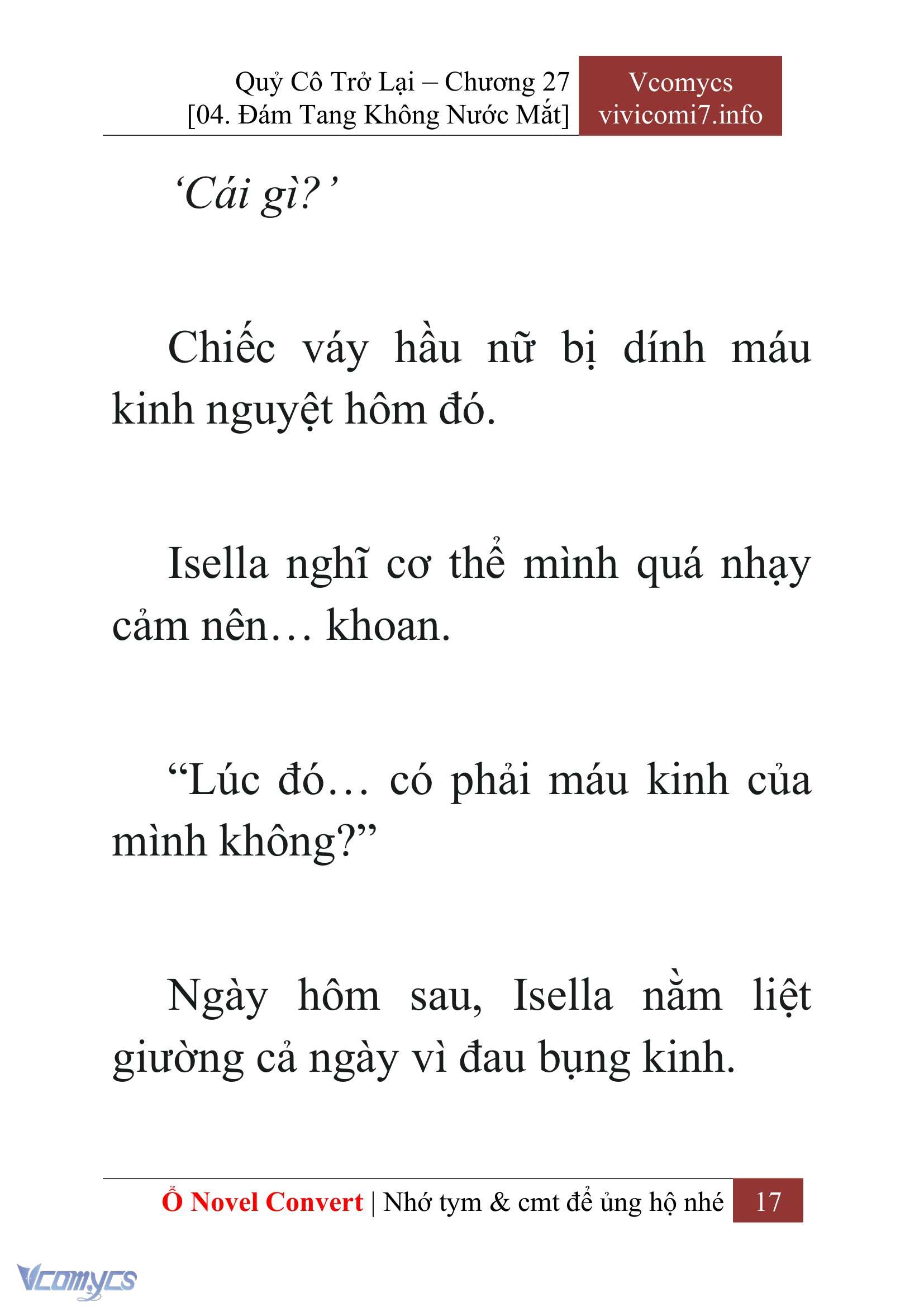 [Novel] Quý Cô Trở Lại Chap 27 - Trang 2