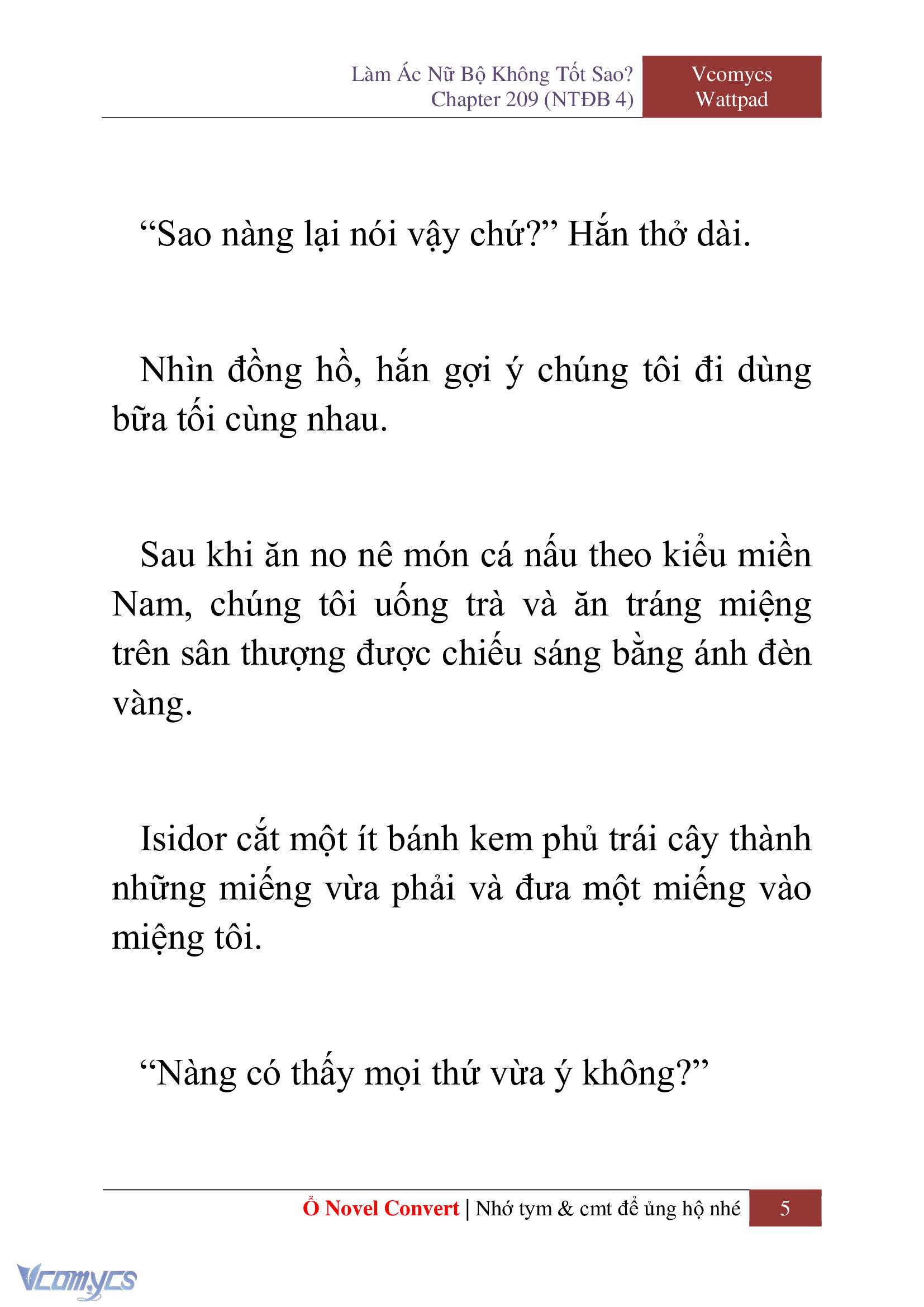 [Novel] Làm Ác Nữ Bộ Không Tốt Sao? Chap 209 - Trang 2