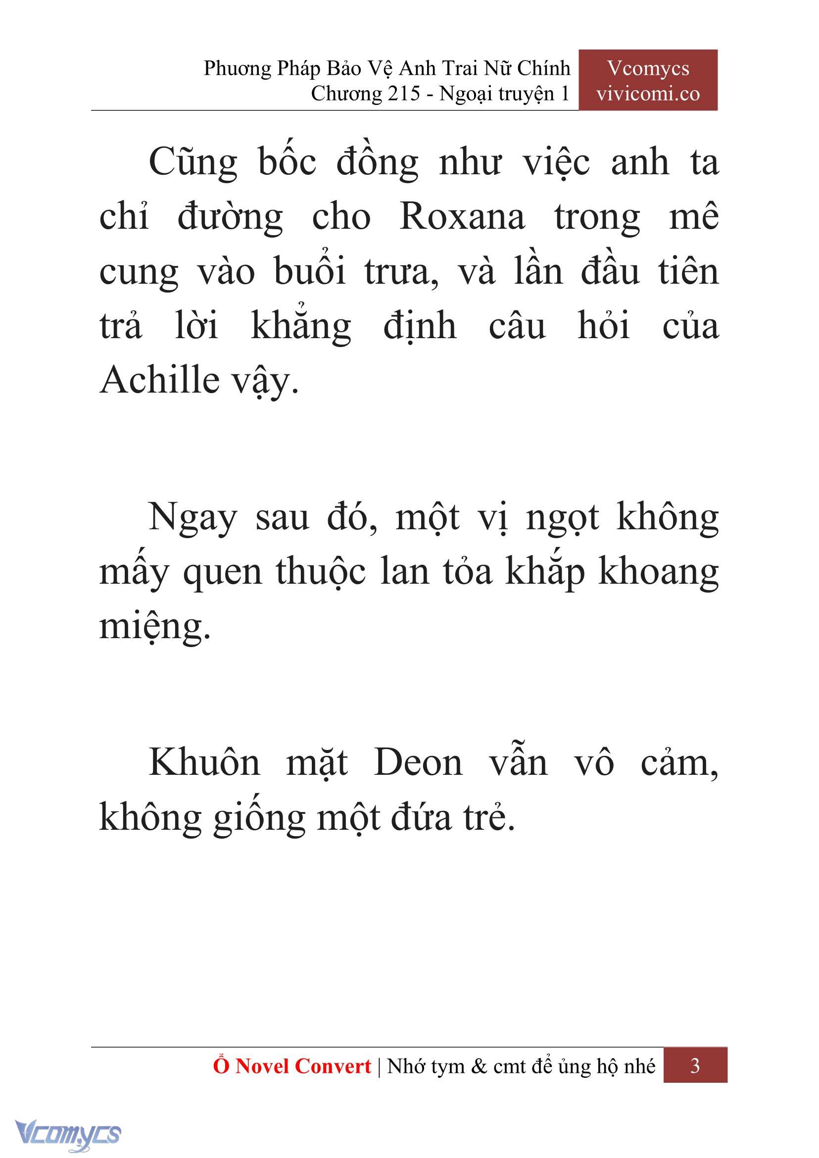 [Novel] Phương Pháp Bảo Vệ Anh Trai Nữ Chính Chap 215 - Trang 2