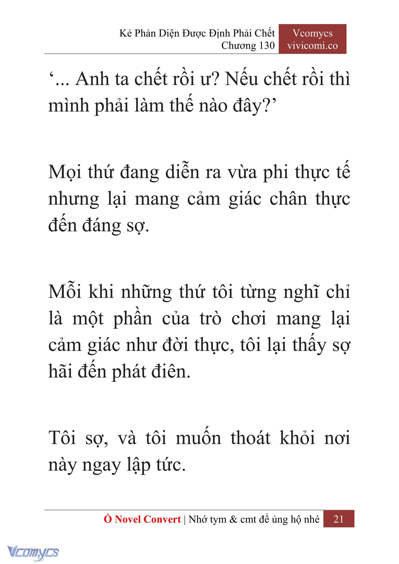 [Novel] Kẻ Phản Diện Được Định Phải Chết Chap 130 - Trang 2