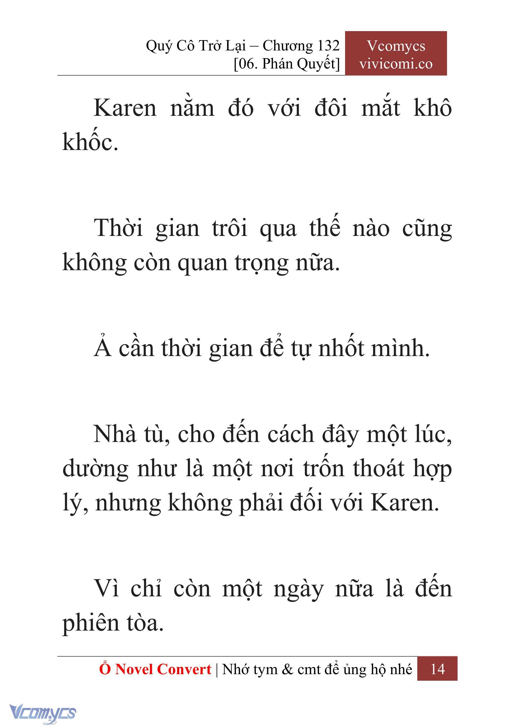 [Novel] Quý Cô Trở Lại Chap 132 - Next Chap 133