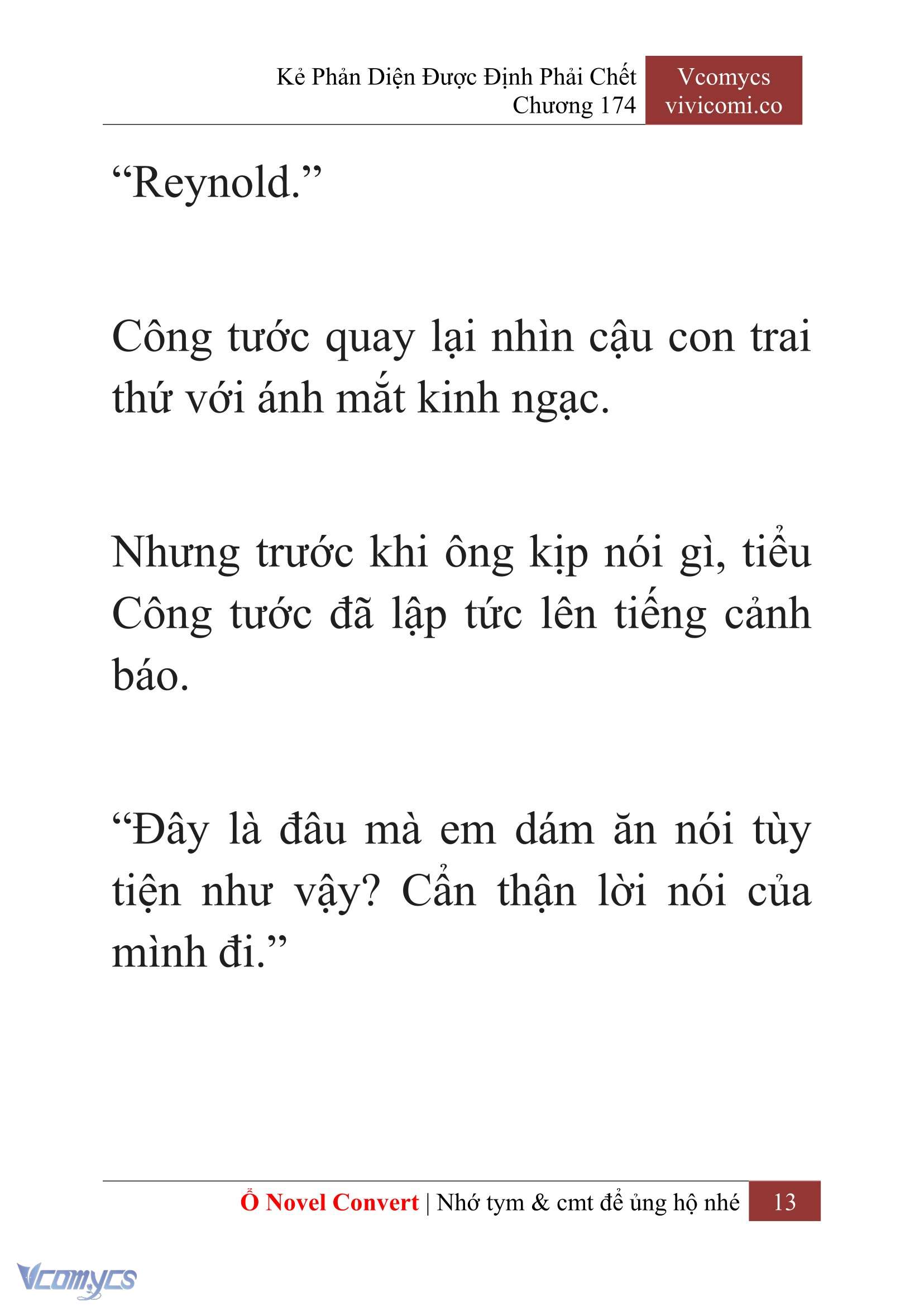 [Novel] Kẻ Phản Diện Được Định Phải Chết Chap 174 - Trang 2