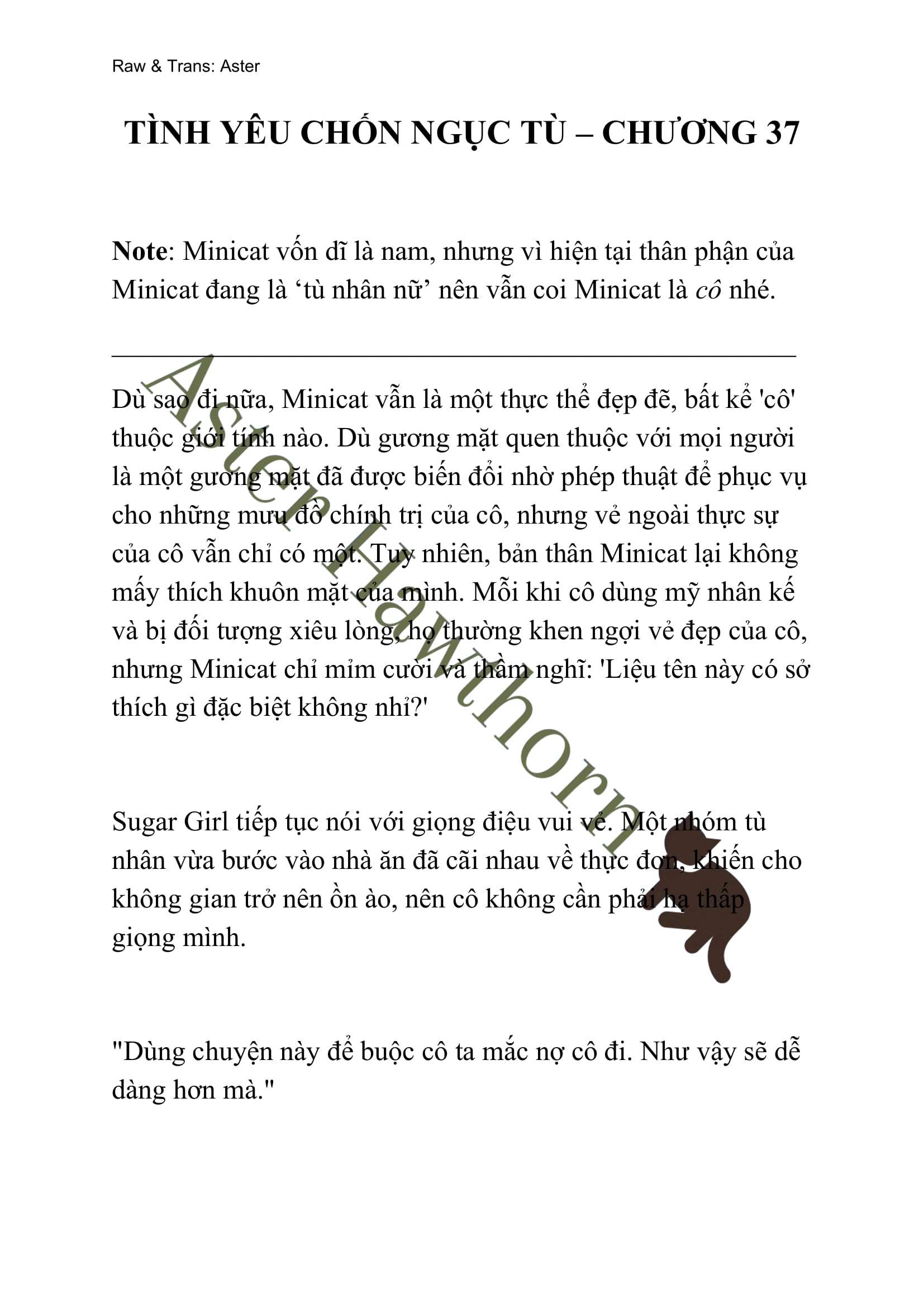 [NOVEL] Tình Yêu Chốn Ngục Tù Chap 37 - Next Chap 38