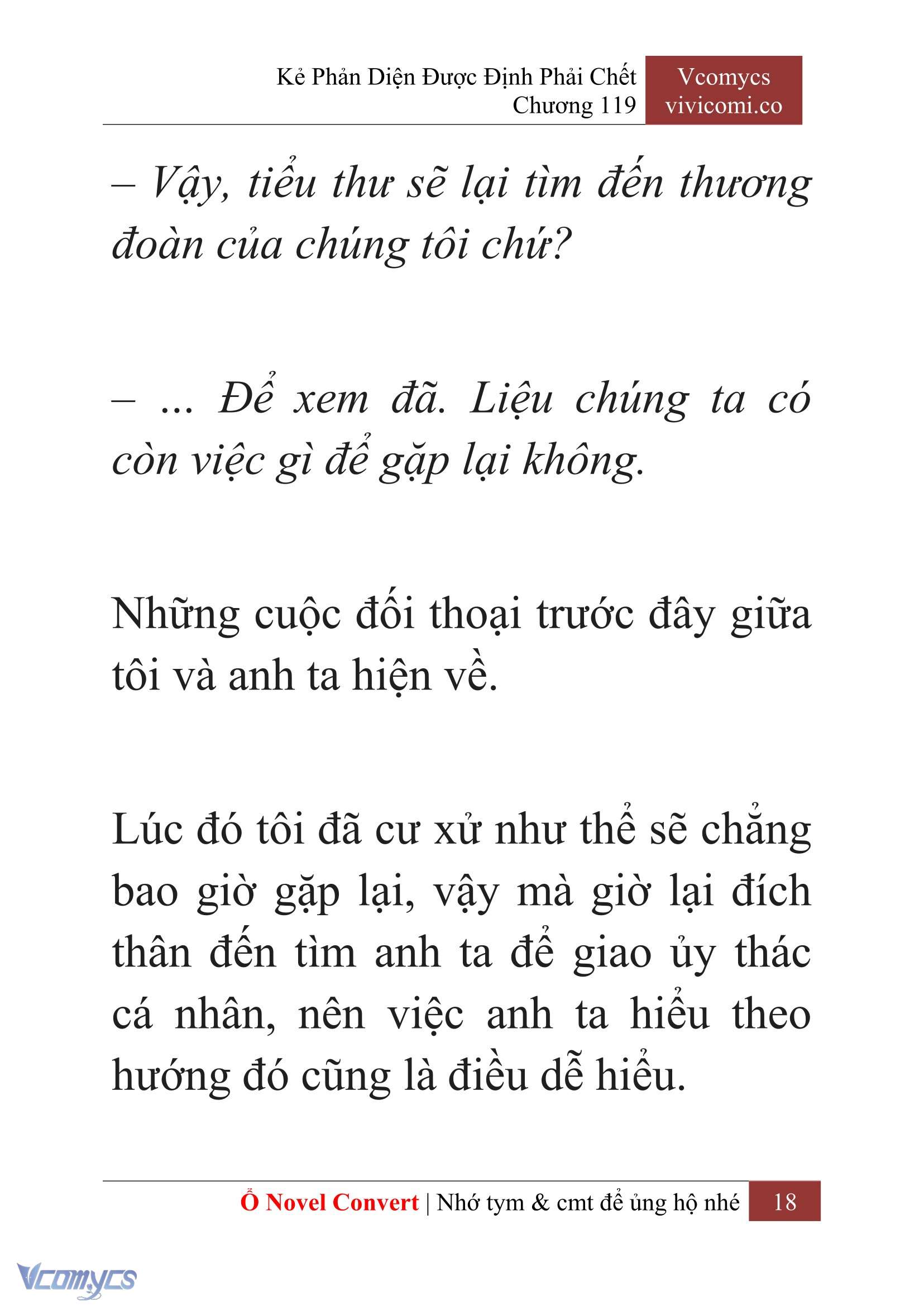[Novel] Kẻ Phản Diện Được Định Phải Chết Chap 119 - Next Chap 120