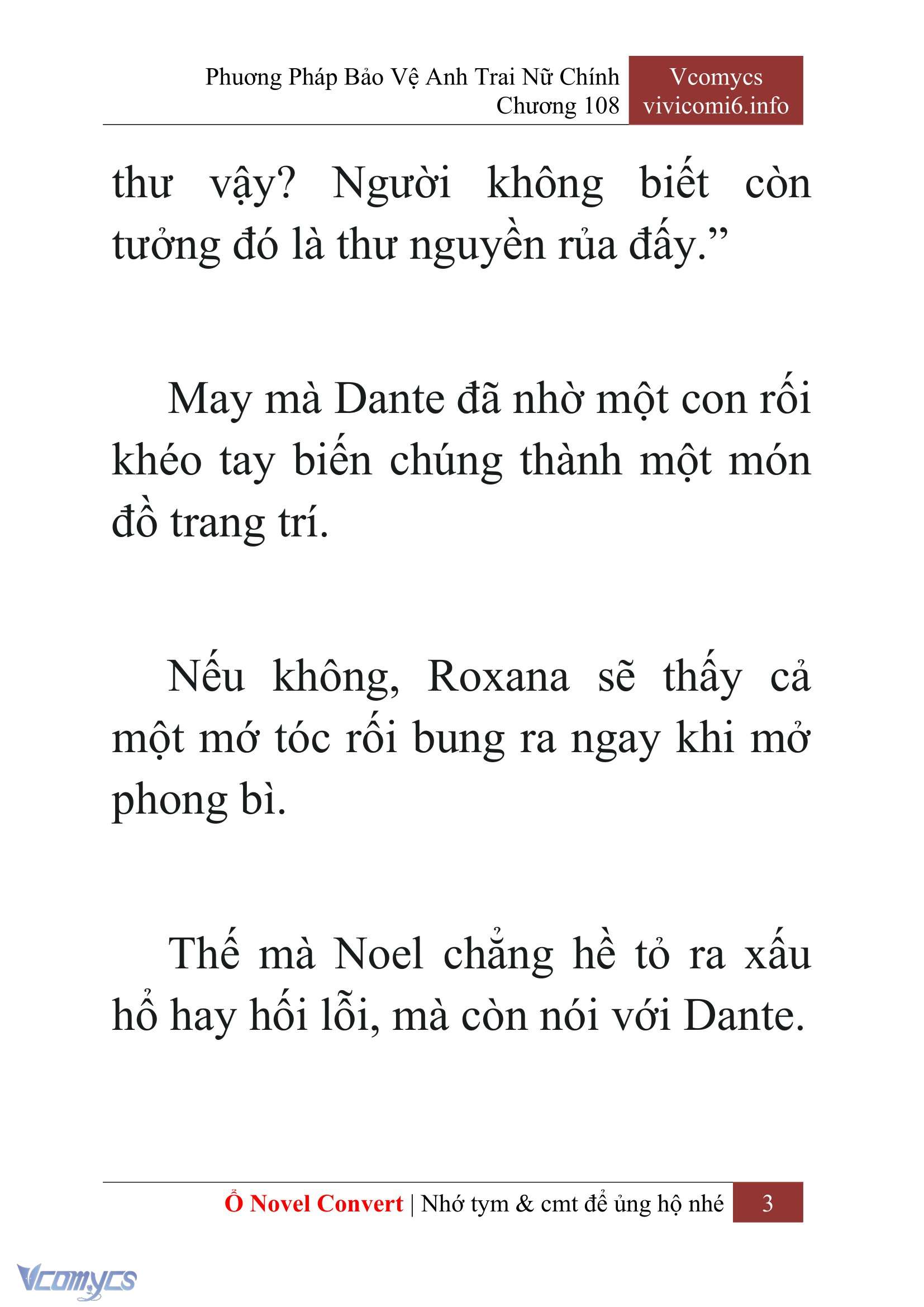 [Novel] Phương Pháp Bảo Vệ Anh Trai Nữ Chính Chap 108 - Trang 2