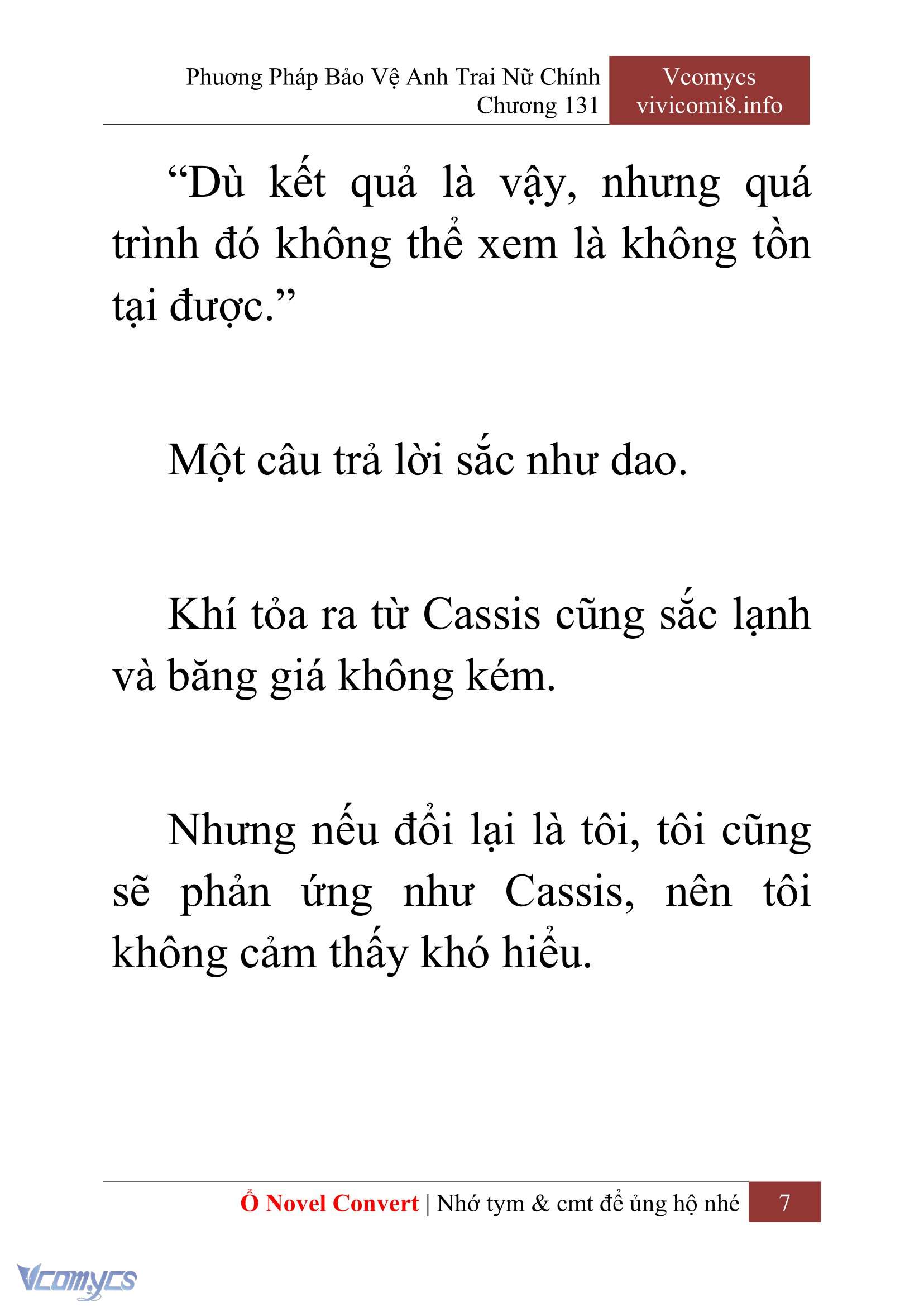 [Novel] Phương Pháp Bảo Vệ Anh Trai Nữ Chính Chap 131 - Trang 2
