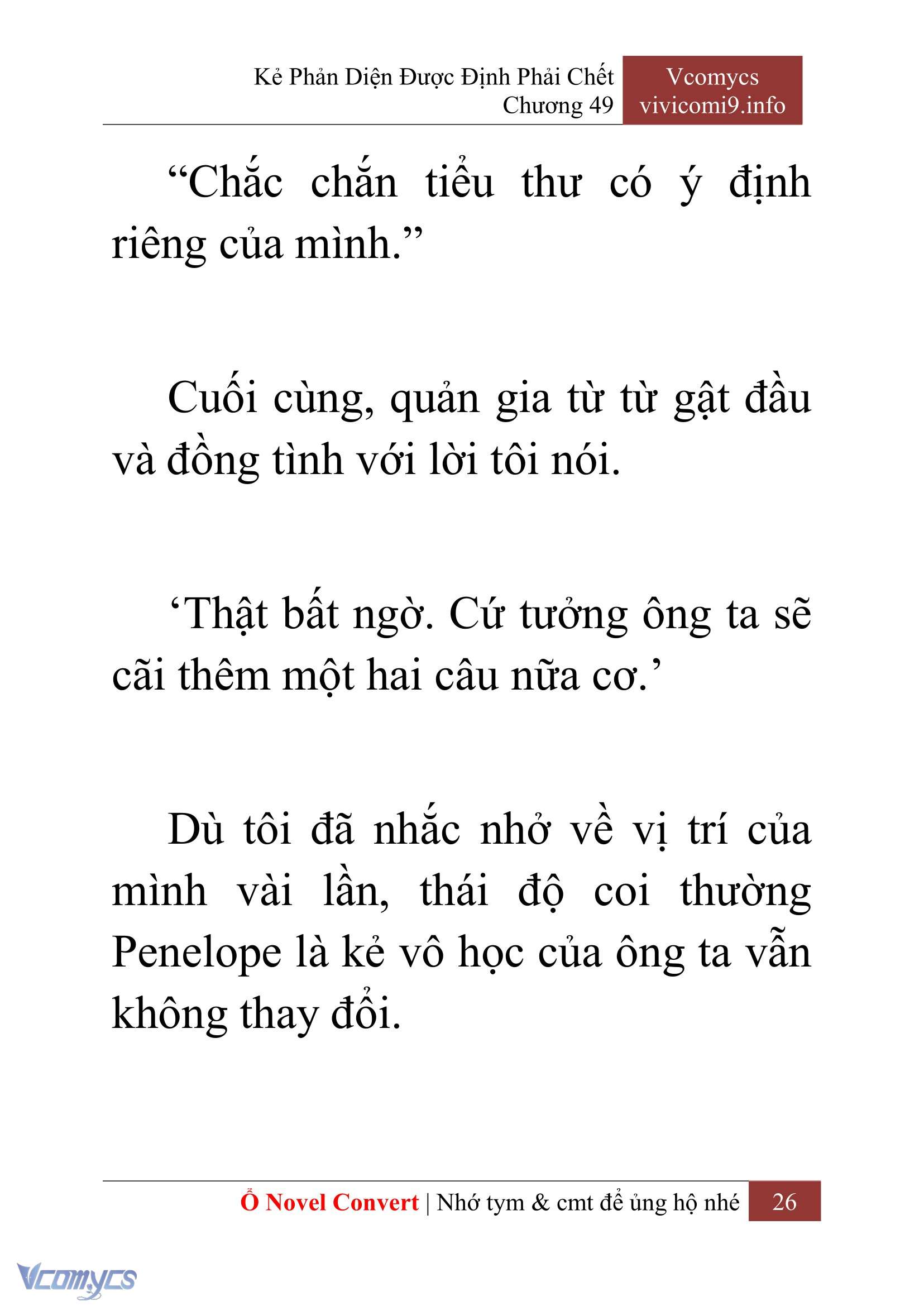 [Novel] Kẻ Phản Diện Được Định Phải Chết Chap 49 - Next Chap 50