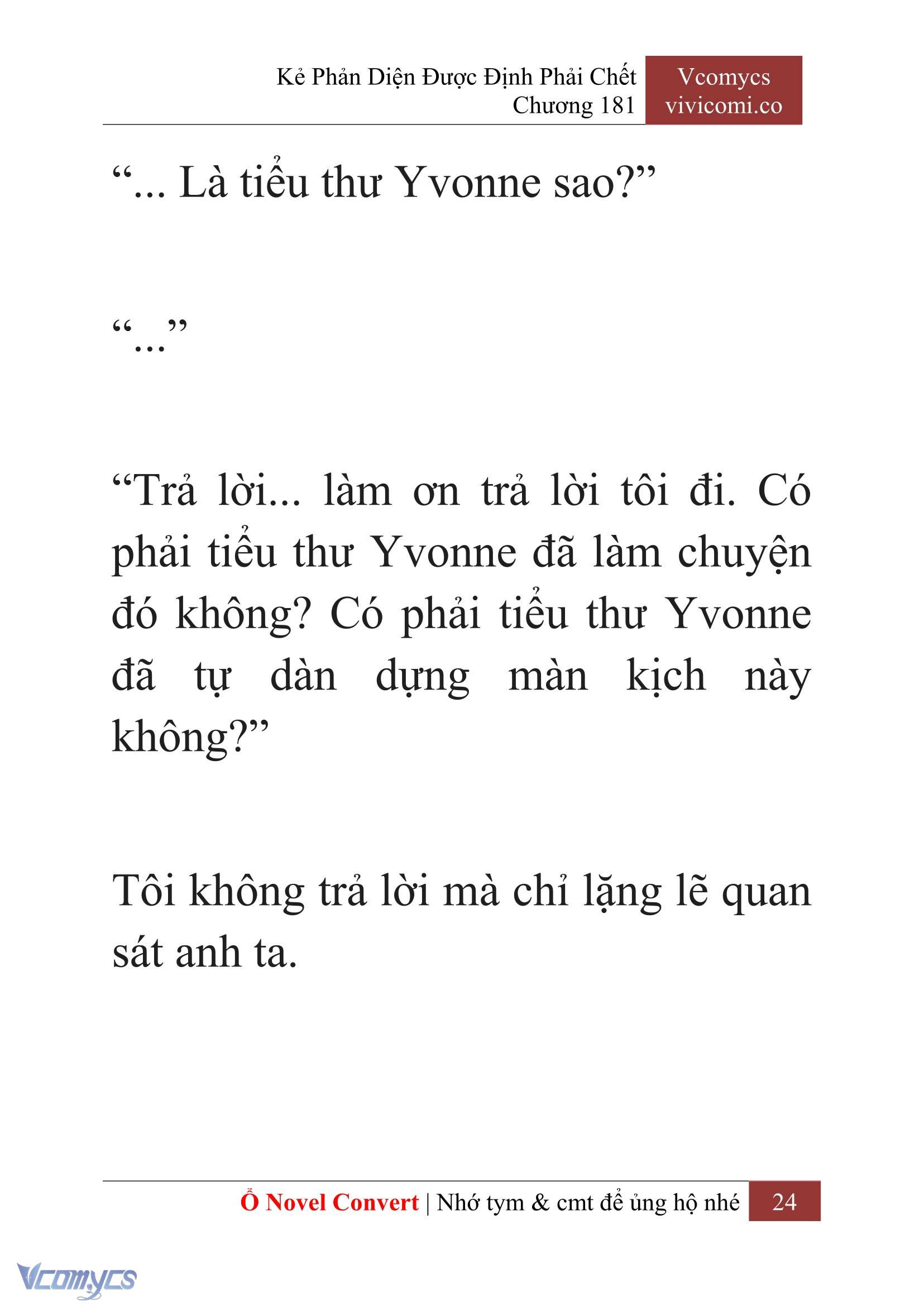 [Novel] Kẻ Phản Diện Được Định Phải Chết Chap 181 - Trang 2