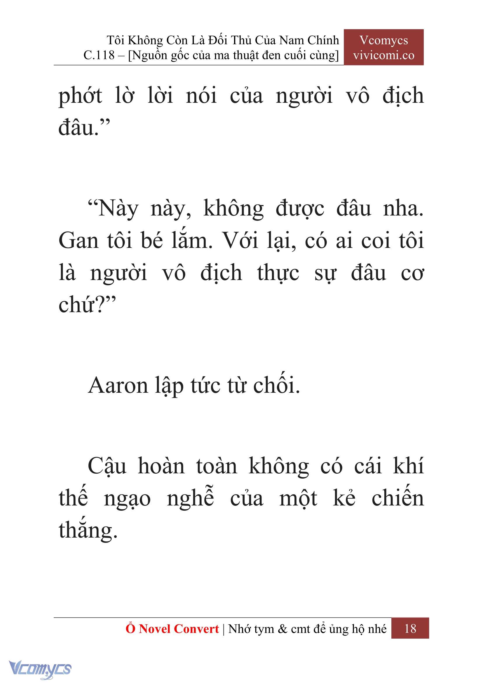 [Novel] Tôi Không Còn Là Đối Thủ Của Nam Chính Chap 118 - Trang 2