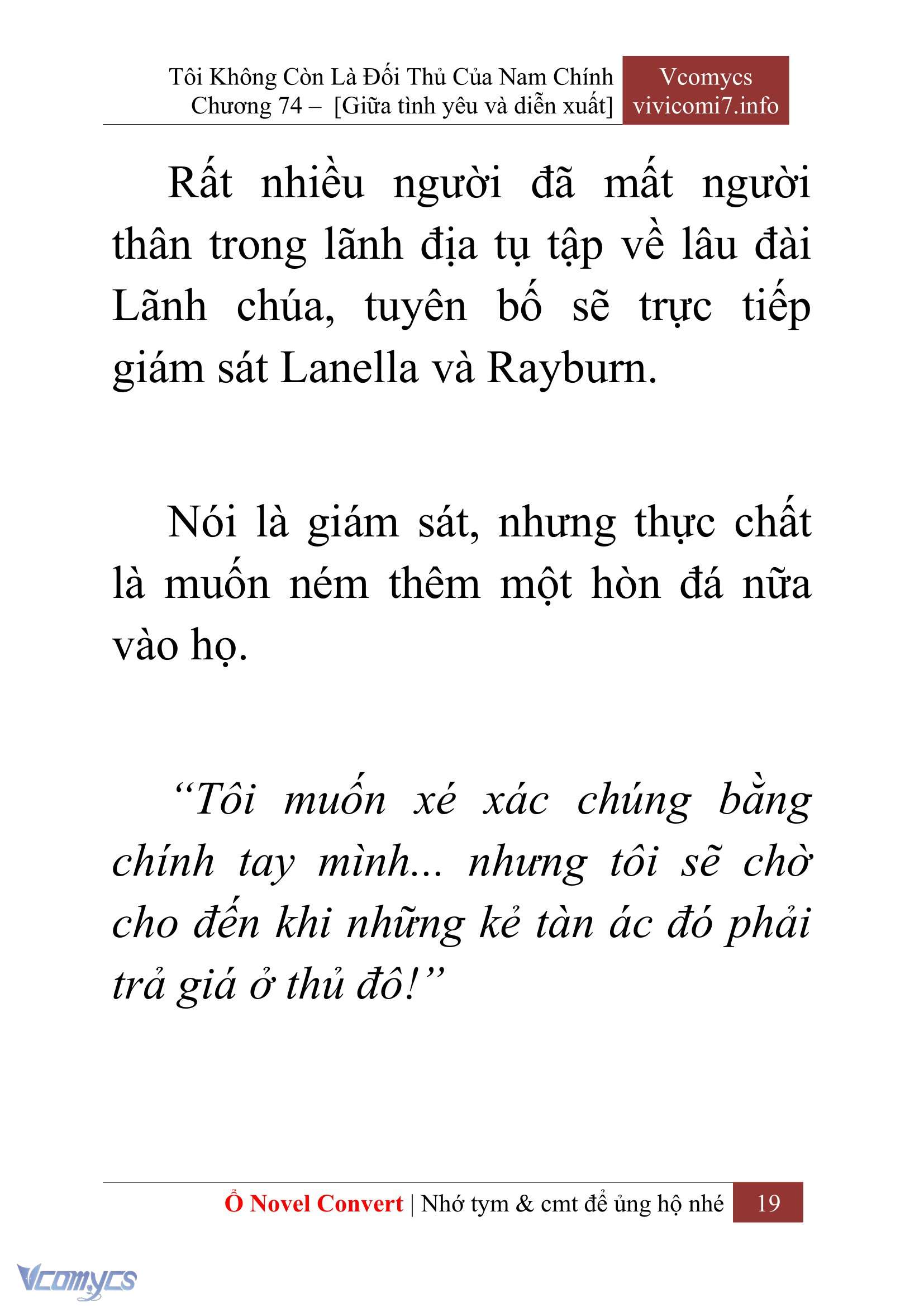 [Novel] Tôi Không Còn Là Đối Thủ Của Nam Chính Chap 74 - Trang 2