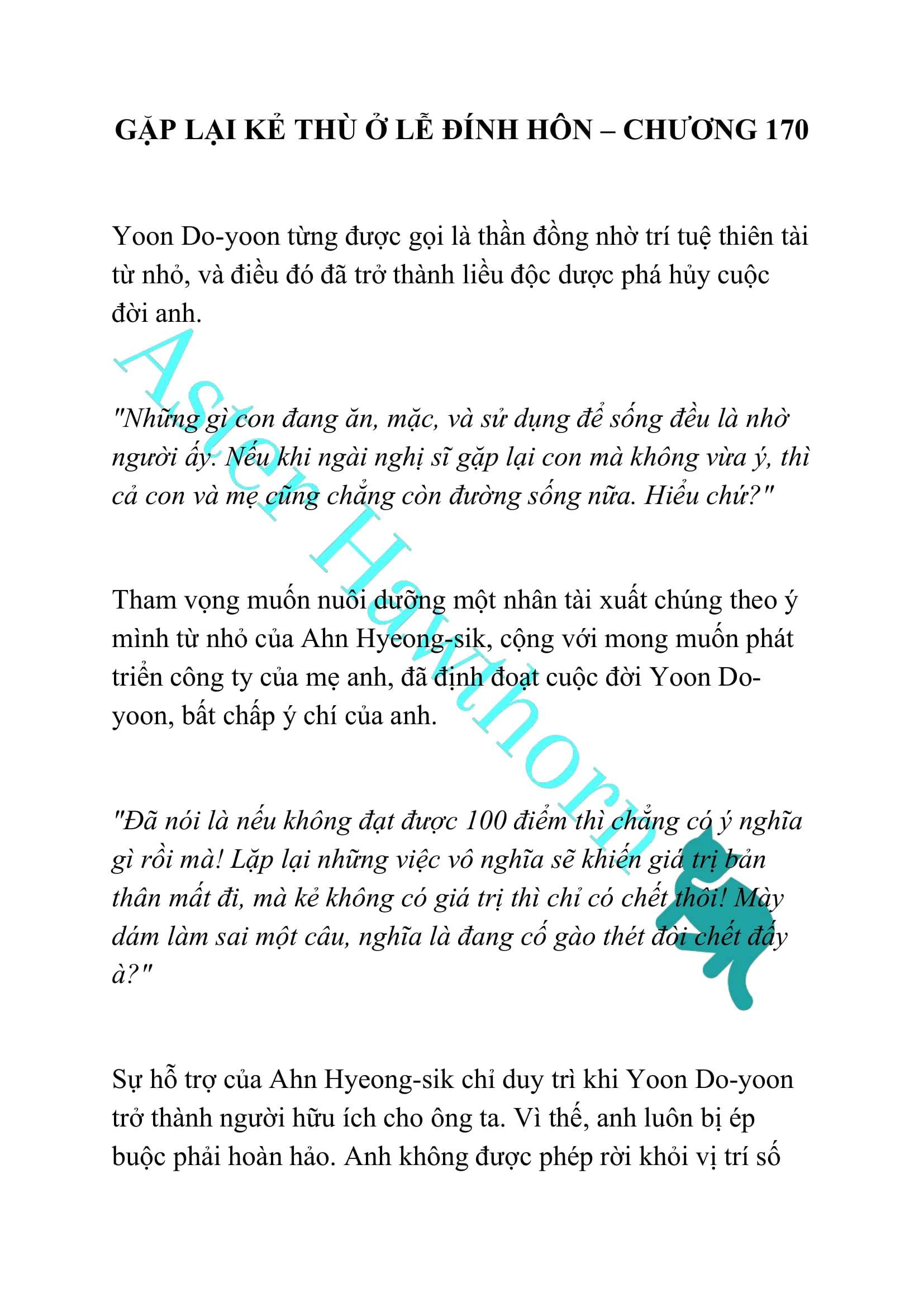 [NOVEL] Gặp Lại Kẻ Thù Ở Lễ Đính Hôn Chap 170 - Trang 2