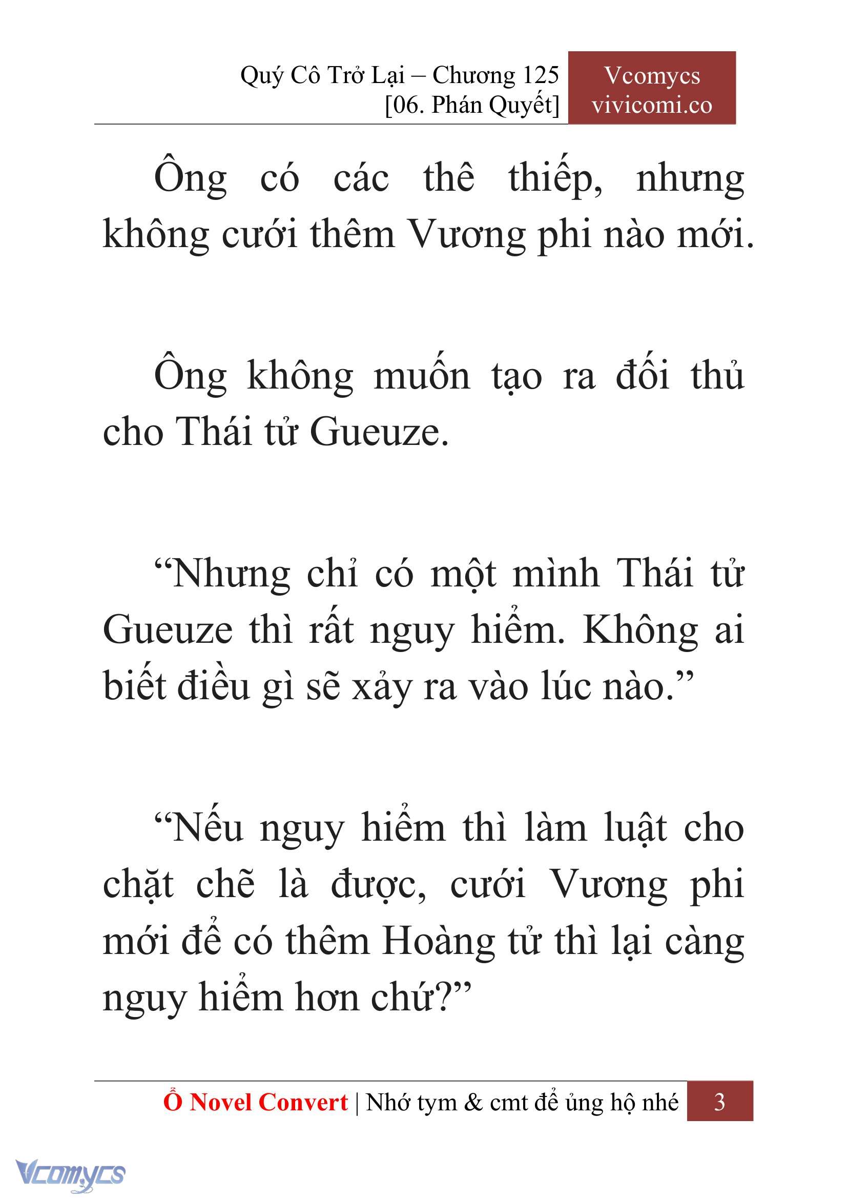 [Novel] Quý Cô Trở Lại Chap 125 - Trang 2