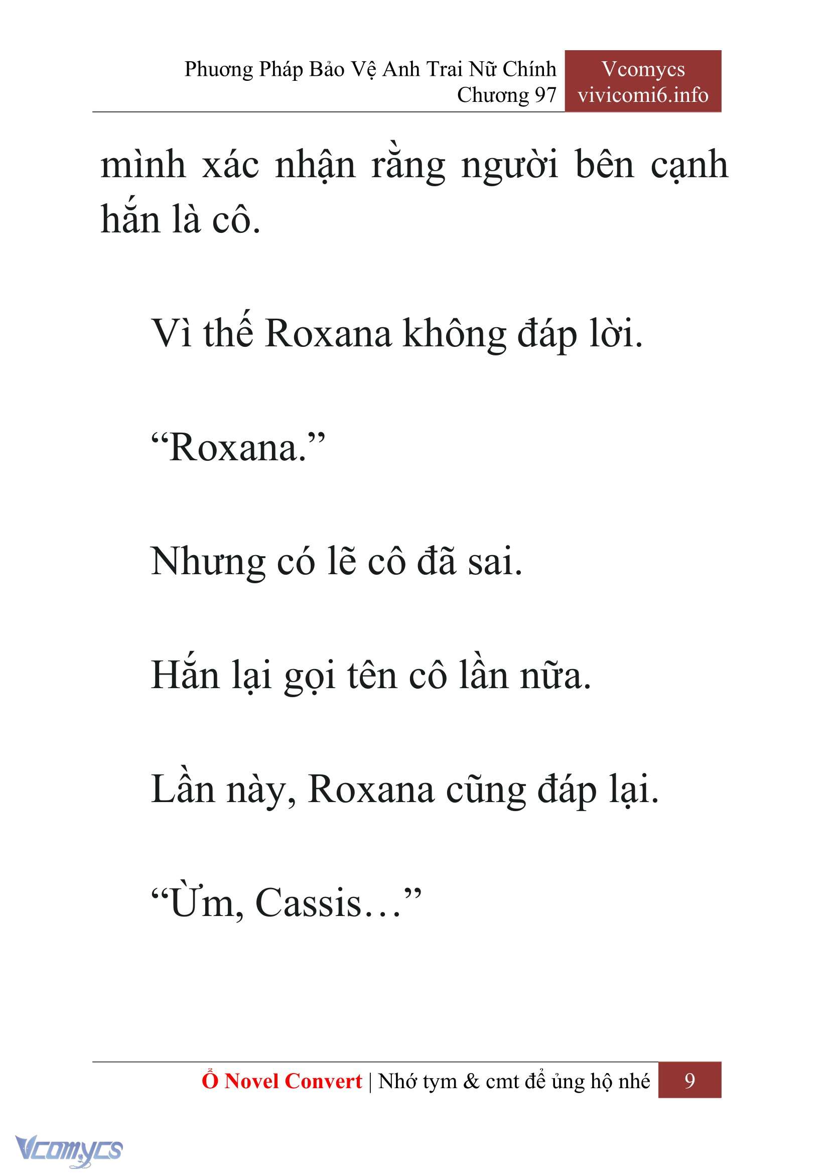 [Novel] Phương Pháp Bảo Vệ Anh Trai Nữ Chính Chap 97 - Trang 2