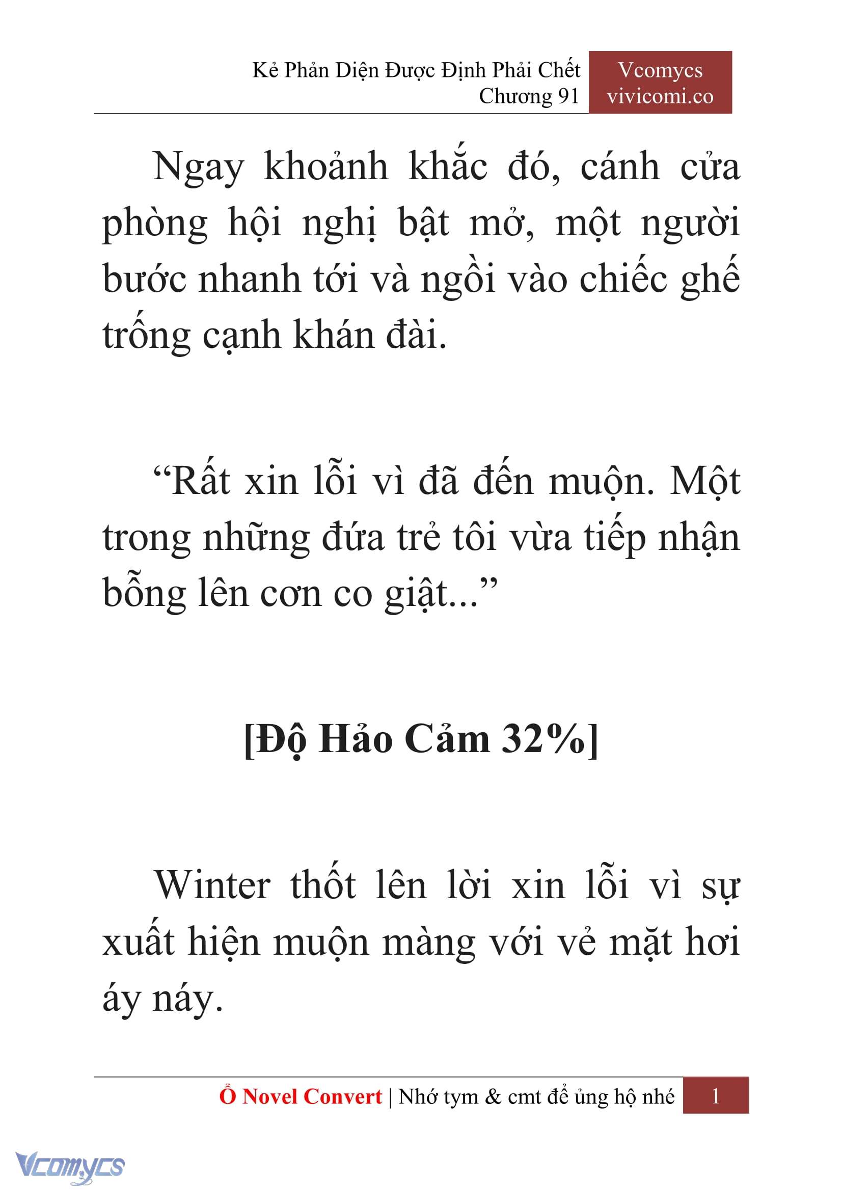 [Novel] Kẻ Phản Diện Được Định Phải Chết Chap 91 - Trang 2