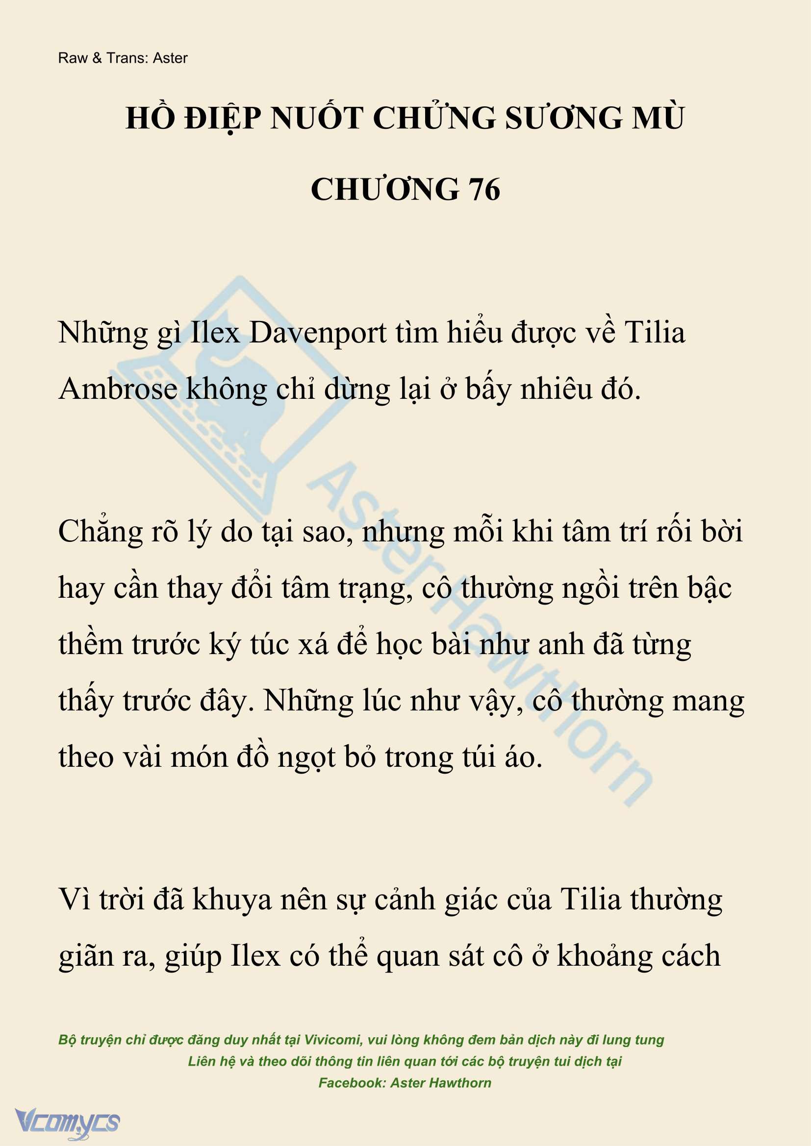 [NOVEL] Hồ Điệp Nuốt Chửng Sương Mù Chap 76 - Trang 2