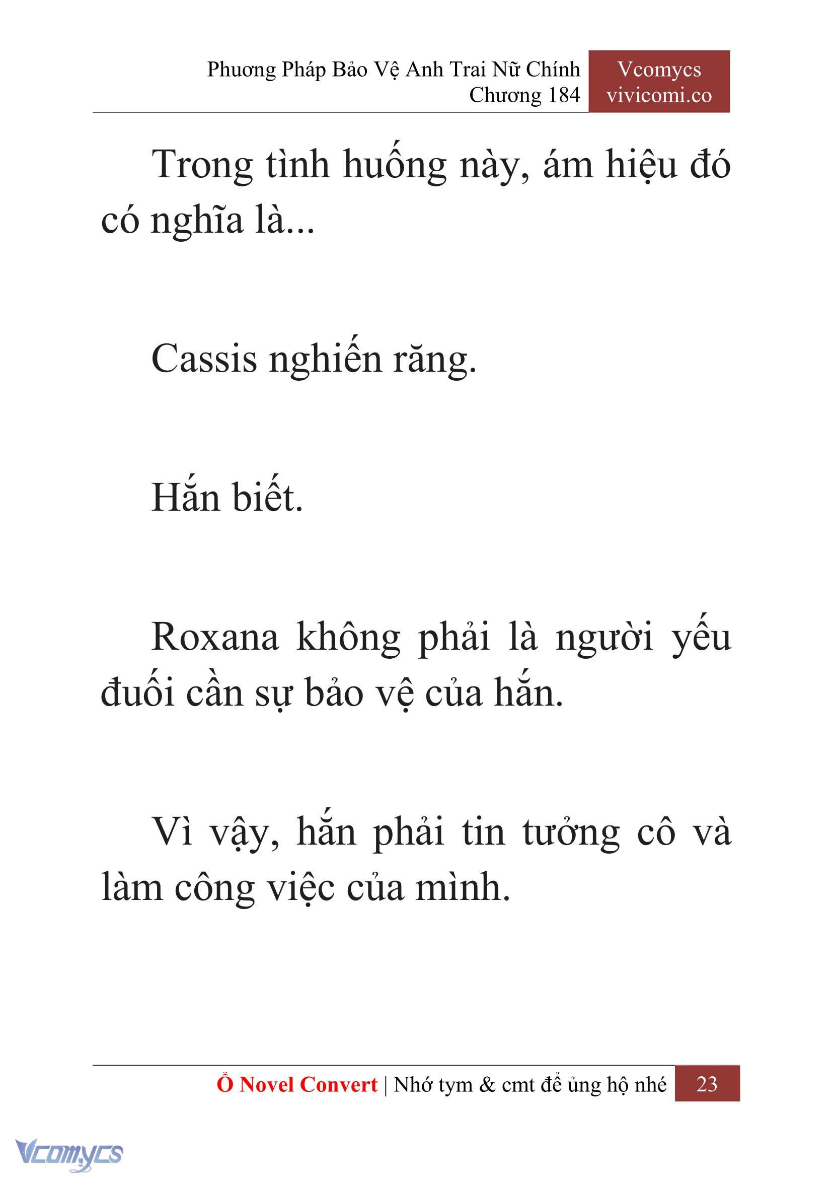 [Novel] Phương Pháp Bảo Vệ Anh Trai Nữ Chính Chap 184 - Trang 2