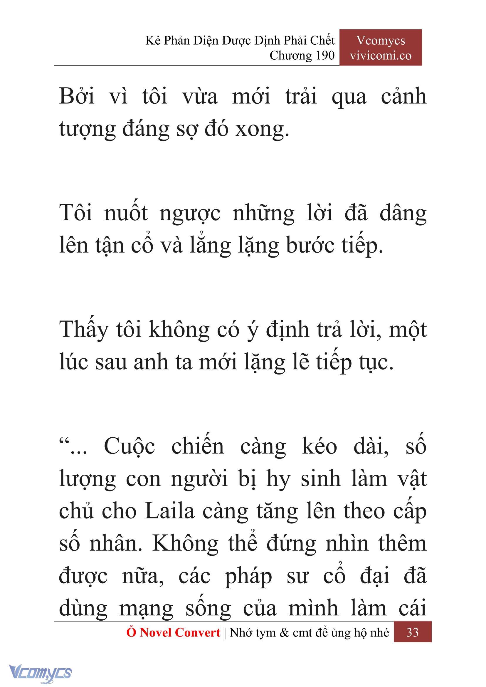 [Novel] Kẻ Phản Diện Được Định Phải Chết Chap 190 - Trang 2