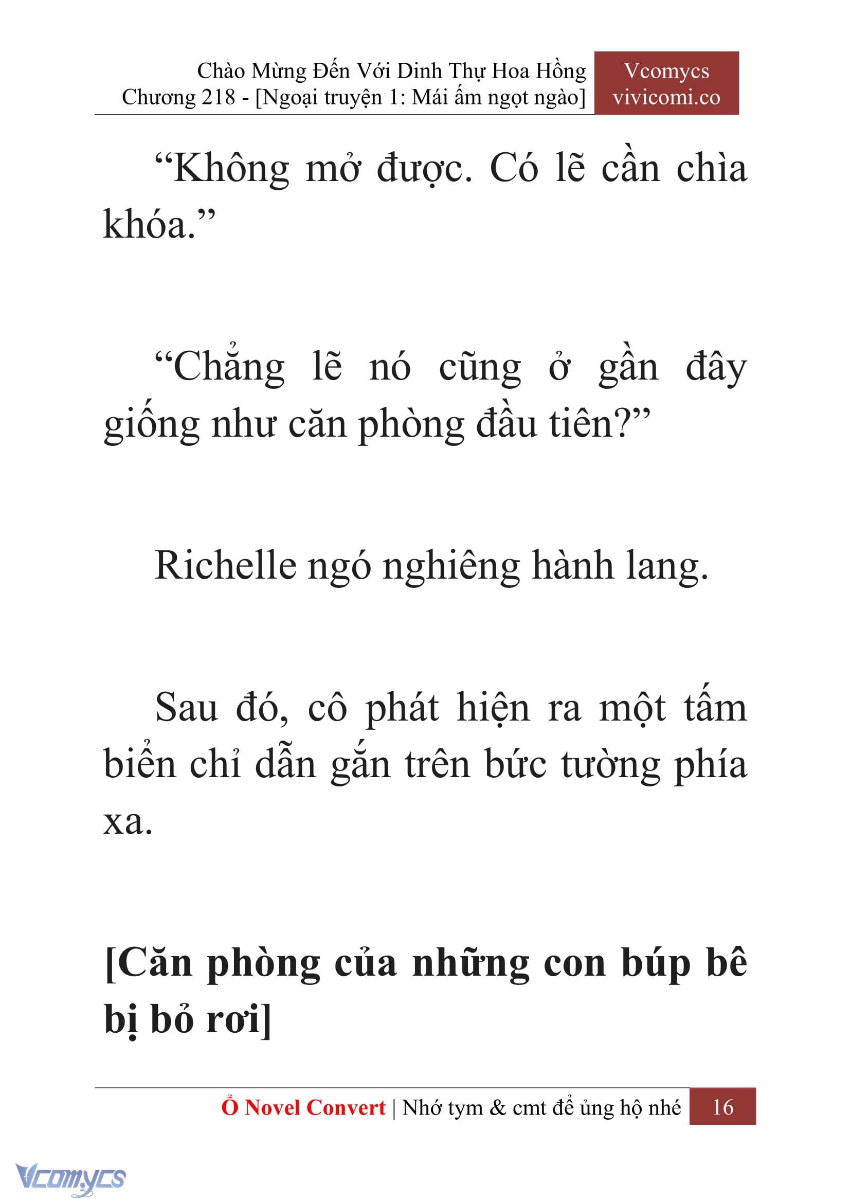 [Novel] Chào Mừng Đến Với Dinh Thự Hoa Hồng Chap 218 - Trang 2
