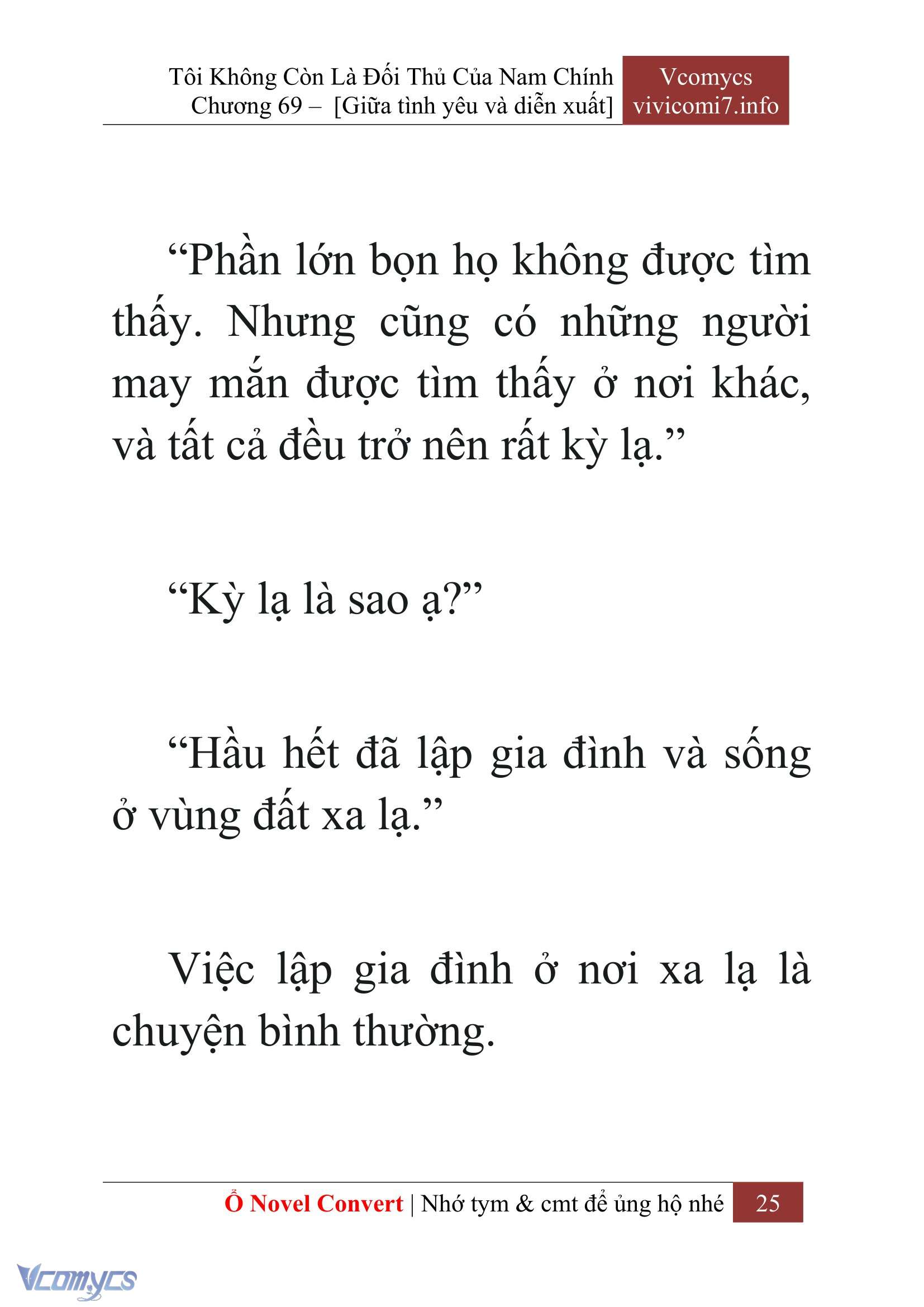 [Novel] Tôi Không Còn Là Đối Thủ Của Nam Chính Chap 69 - Trang 2