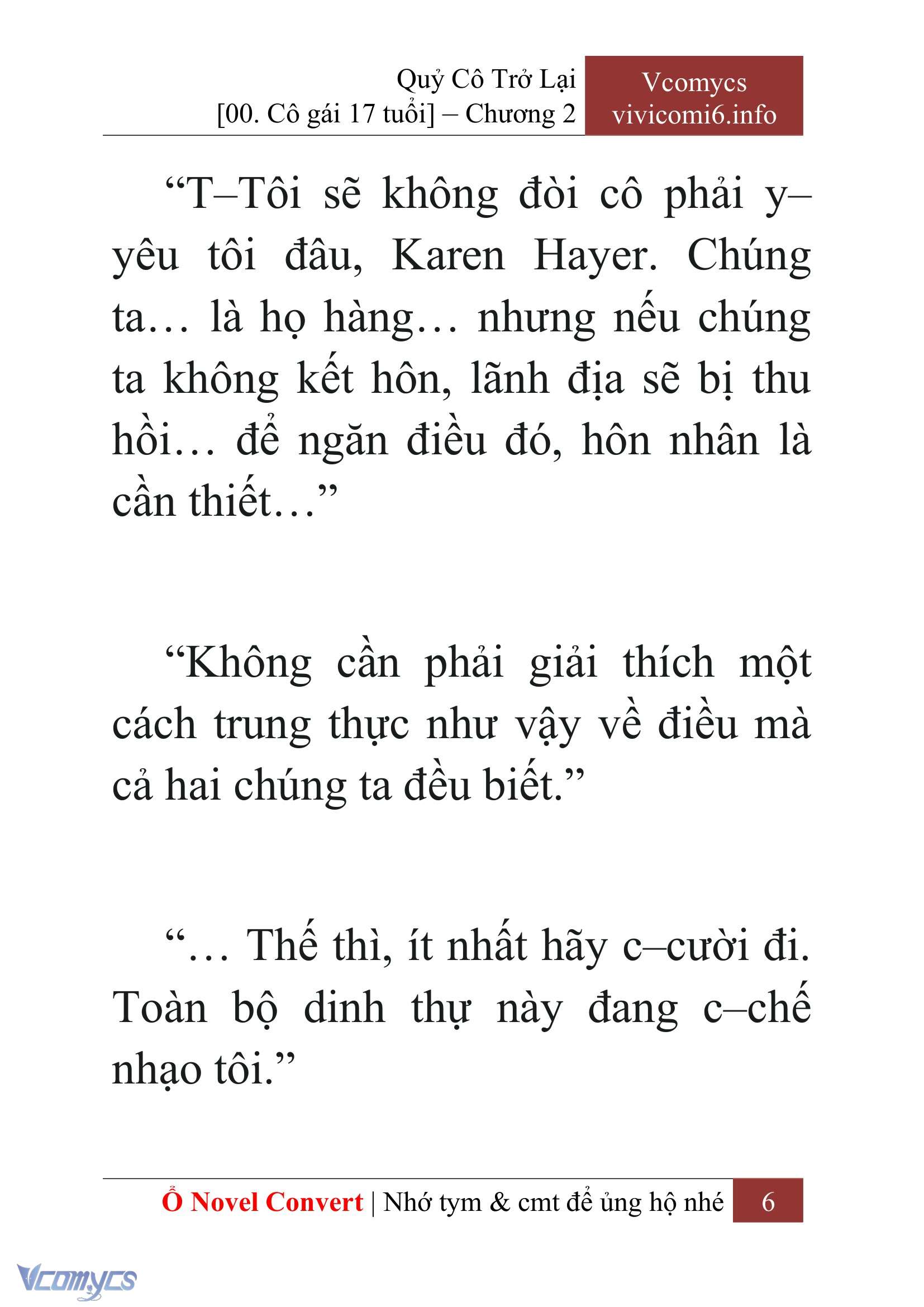 [Novel] Quý Cô Trở Lại Chap 2 - Trang 2