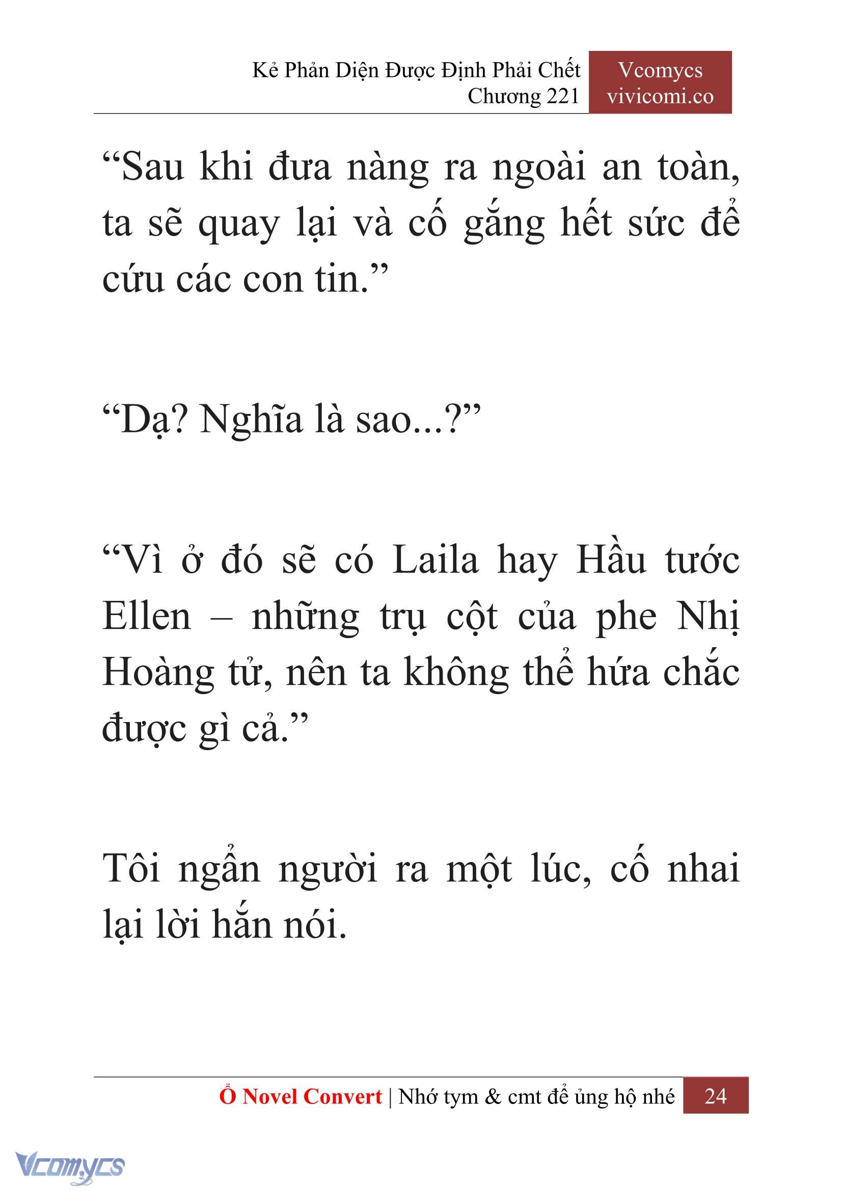 [Novel] Kẻ Phản Diện Được Định Phải Chết Chap 221 - Next Chap 222