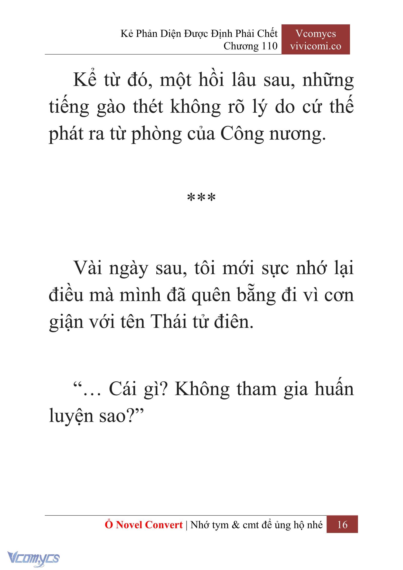 [Novel] Kẻ Phản Diện Được Định Phải Chết Chap 110 - Next Chap 111
