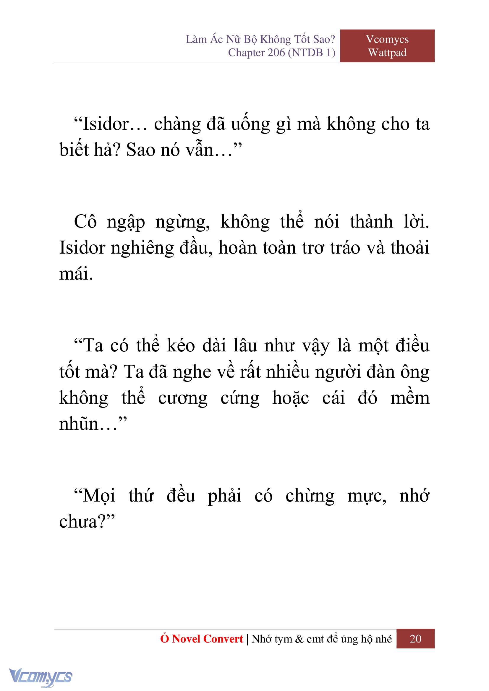 [Novel] Làm Ác Nữ Bộ Không Tốt Sao? Chap 206 - Trang 2