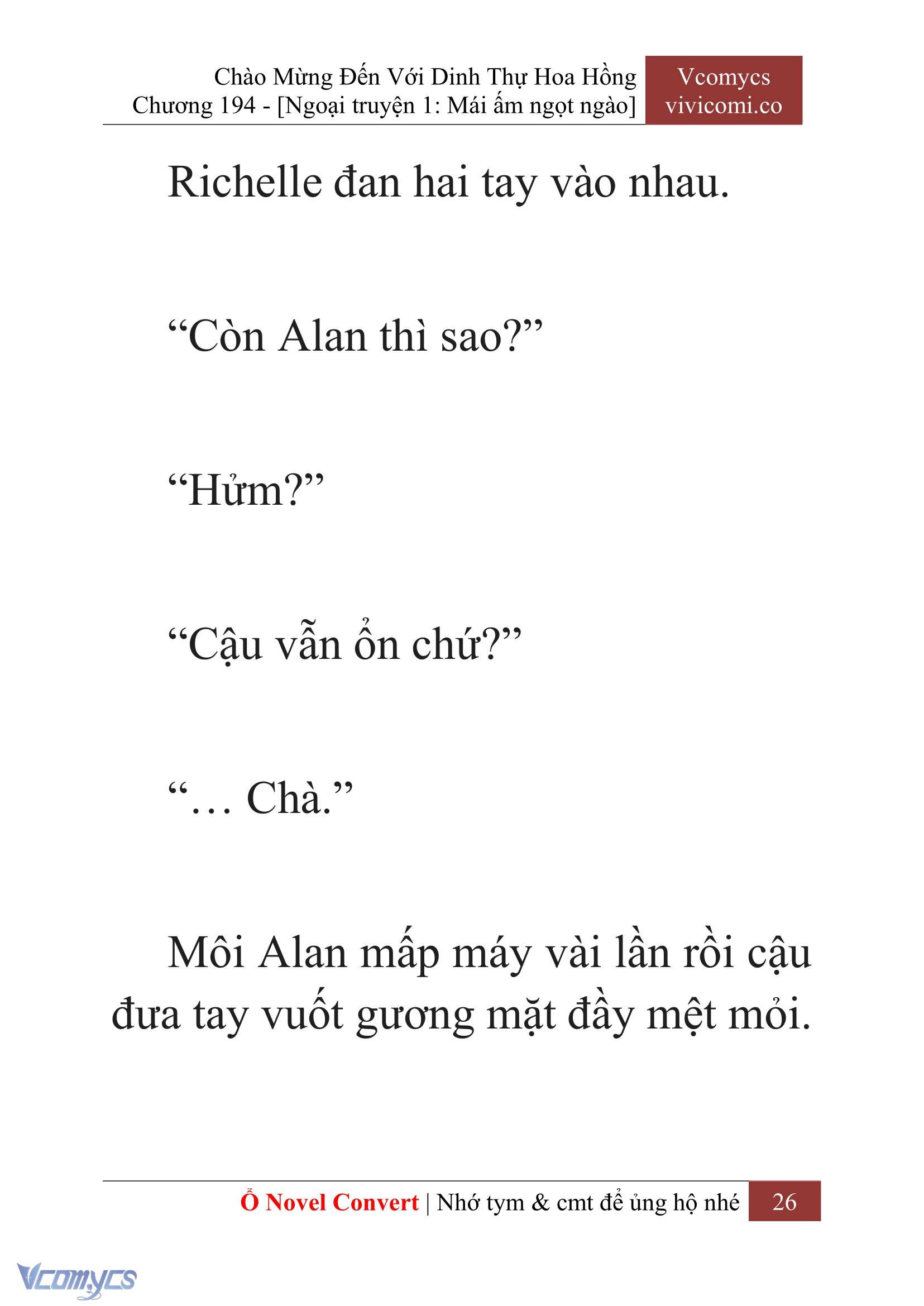 [Novel] Chào Mừng Đến Với Dinh Thự Hoa Hồng Chap 194 - Trang 2