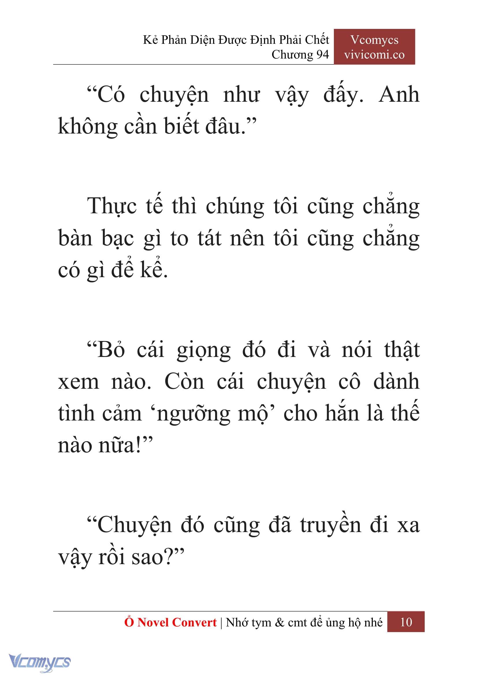[Novel] Kẻ Phản Diện Được Định Phải Chết Chap 94 - Trang 2