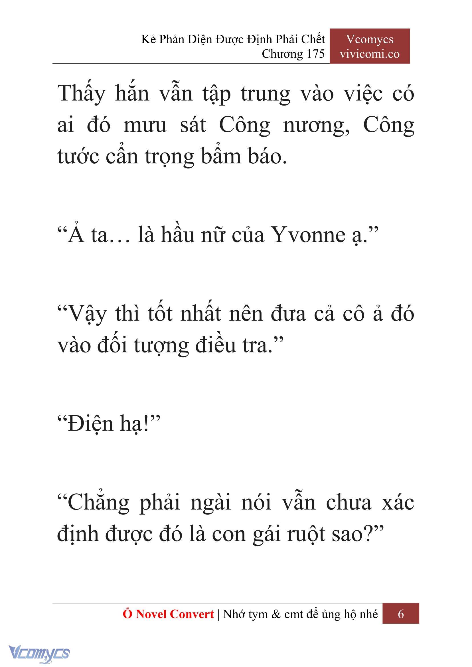 [Novel] Kẻ Phản Diện Được Định Phải Chết Chap 175 - Trang 2