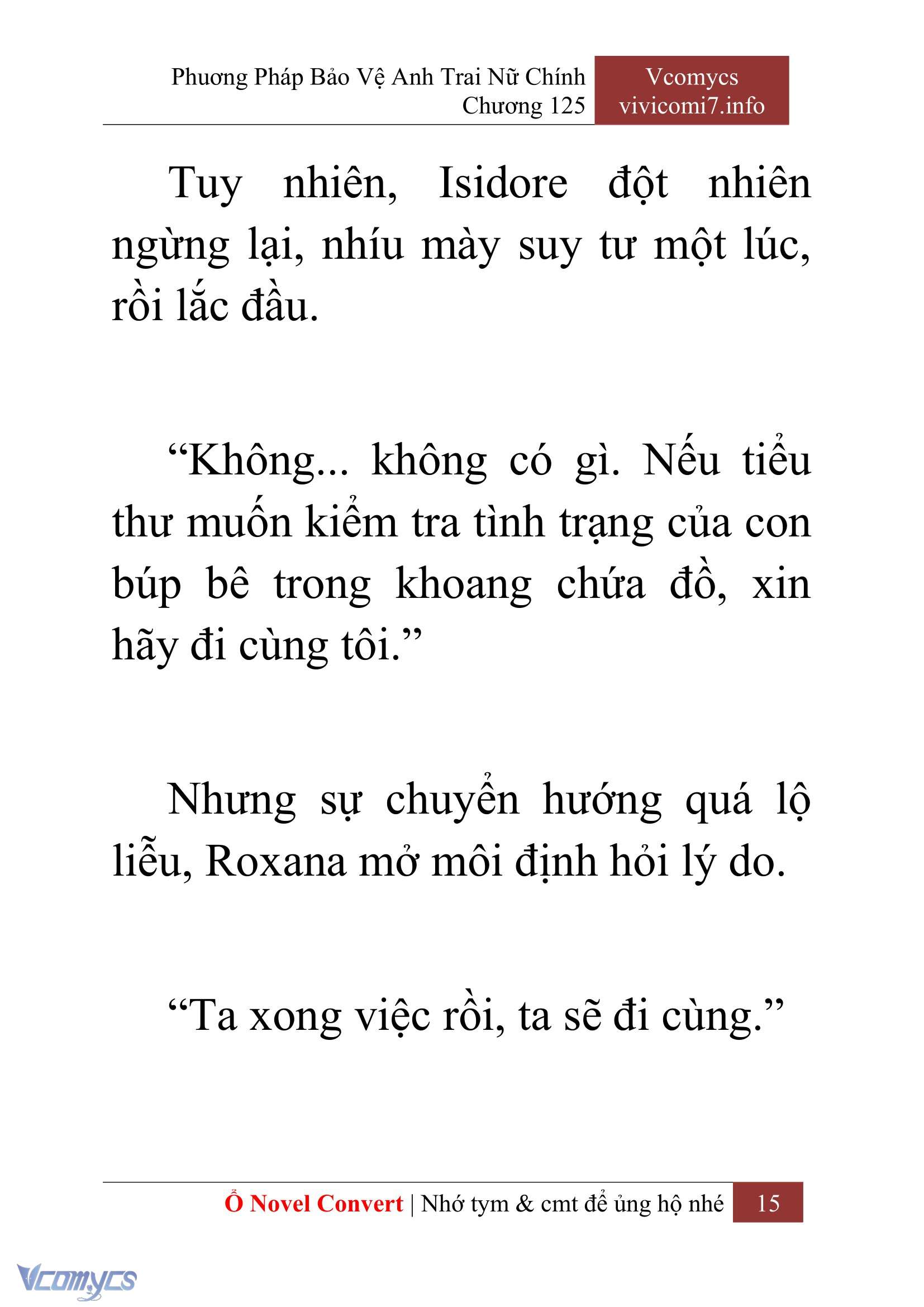 [Novel] Phương Pháp Bảo Vệ Anh Trai Nữ Chính Chap 125 - Trang 2