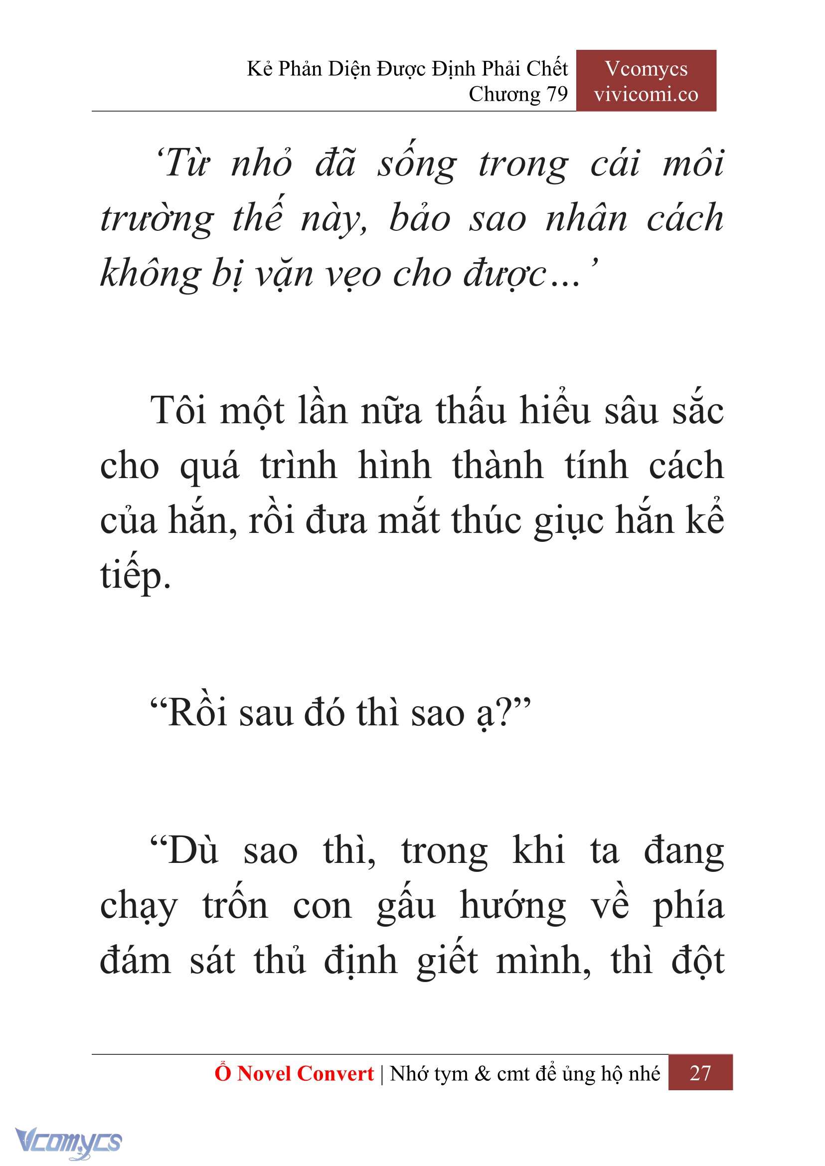[Novel] Kẻ Phản Diện Được Định Phải Chết Chap 79 - Trang 2
