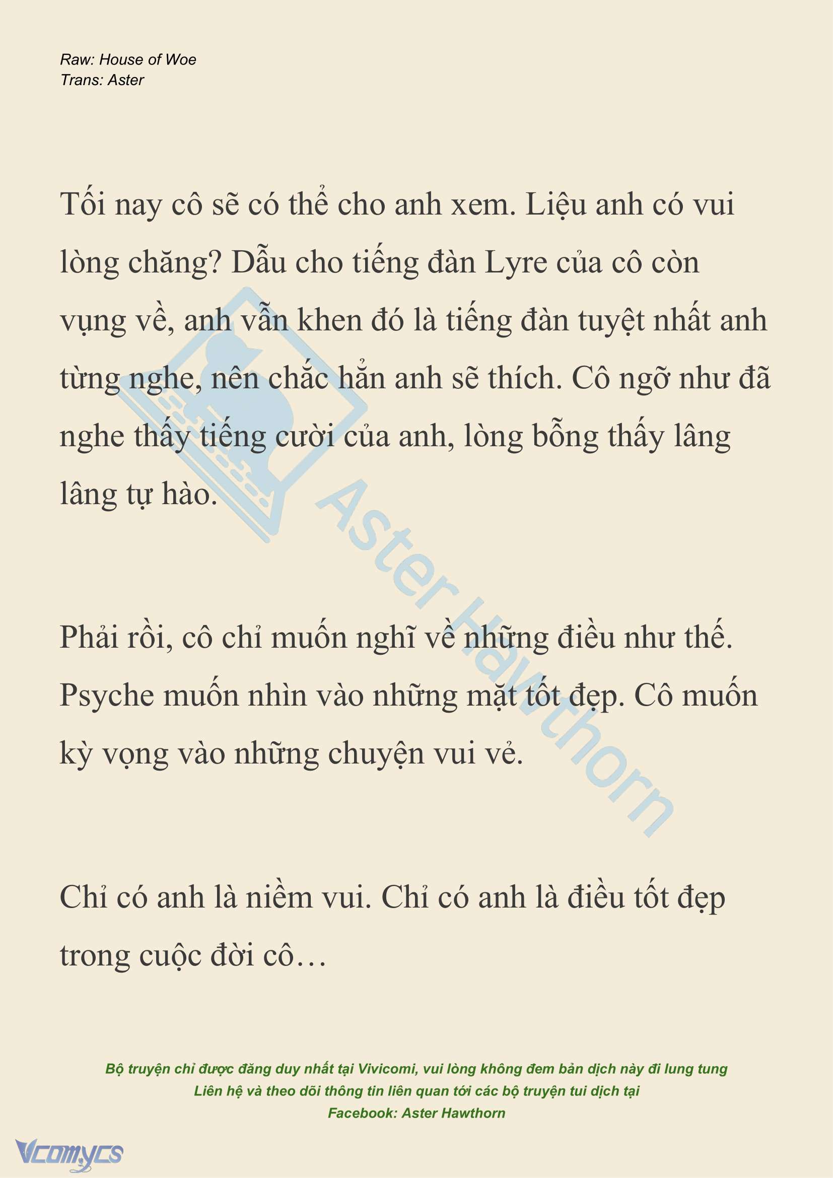 [NOVEL] Dành Cho Các Nữ Thần: Dành cho Psyche Chap 28 - Trang 2