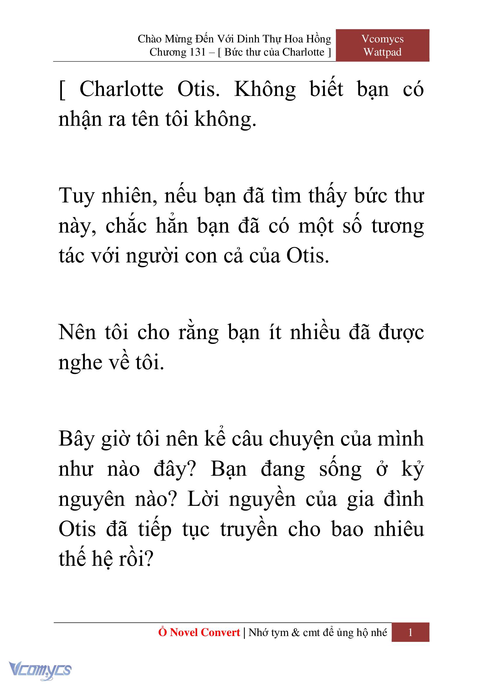 [Novel] Chào Mừng Đến Với Dinh Thự Hoa Hồng Chap 131 - Trang 2