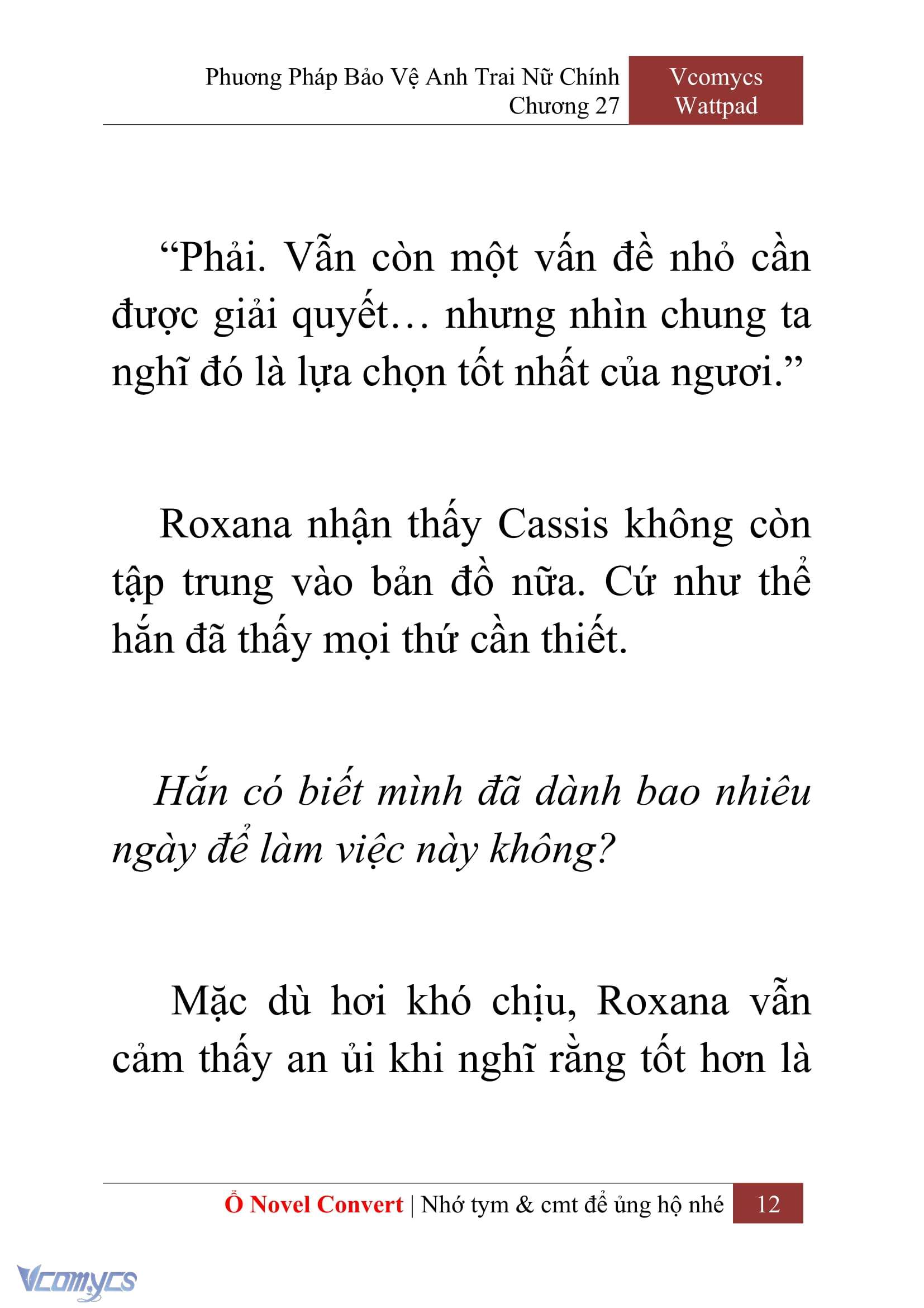 [Novel] Phương Pháp Bảo Vệ Anh Trai Nữ Chính Chap 27 - Trang 2