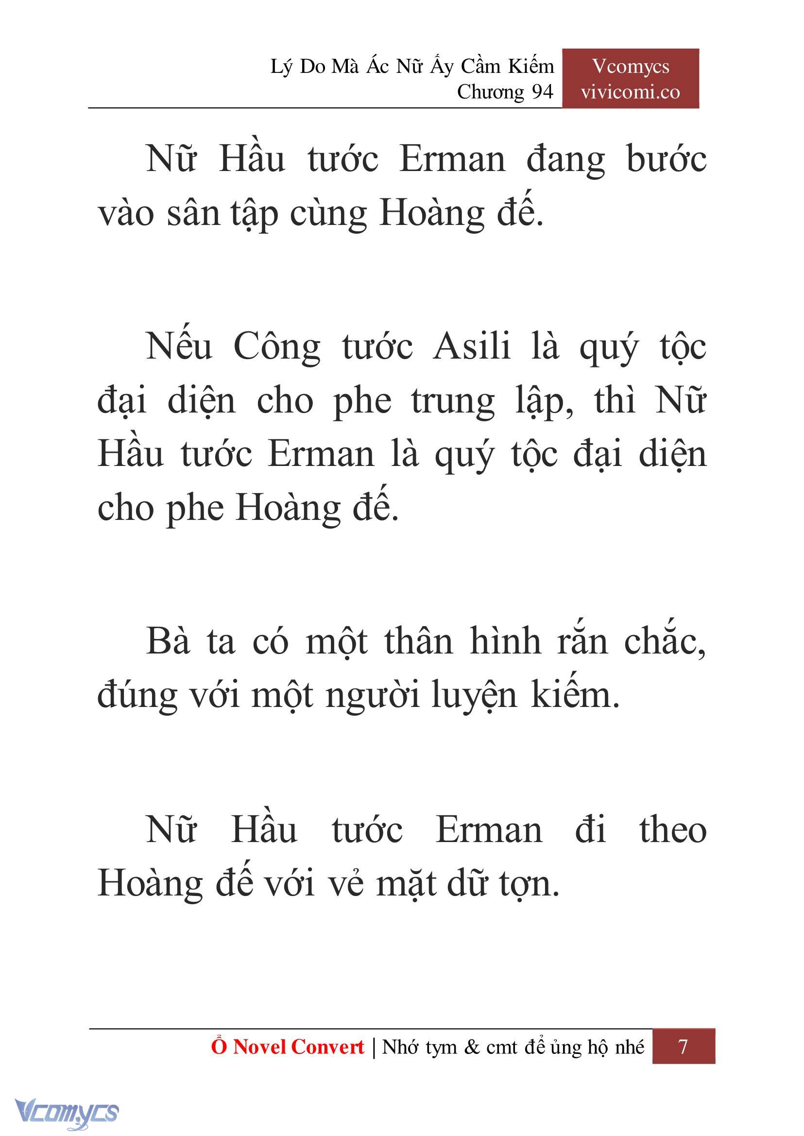 [Novel] Lý Do Mà Ác Nữ Ấy Cầm Kiếm Chap 94 - Next Chap 95