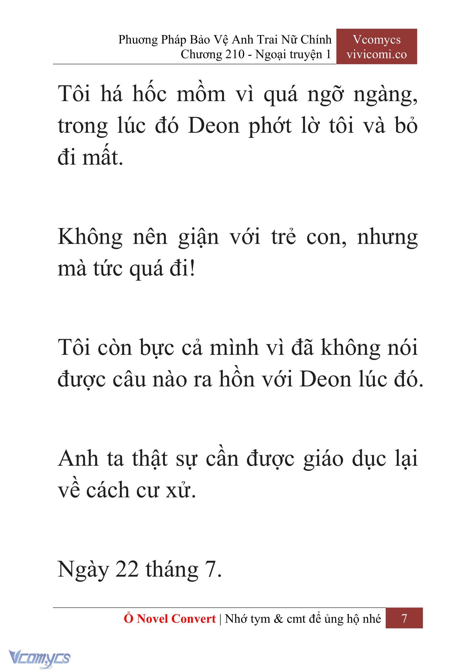 [Novel] Phương Pháp Bảo Vệ Anh Trai Nữ Chính Chap 210 - Trang 2