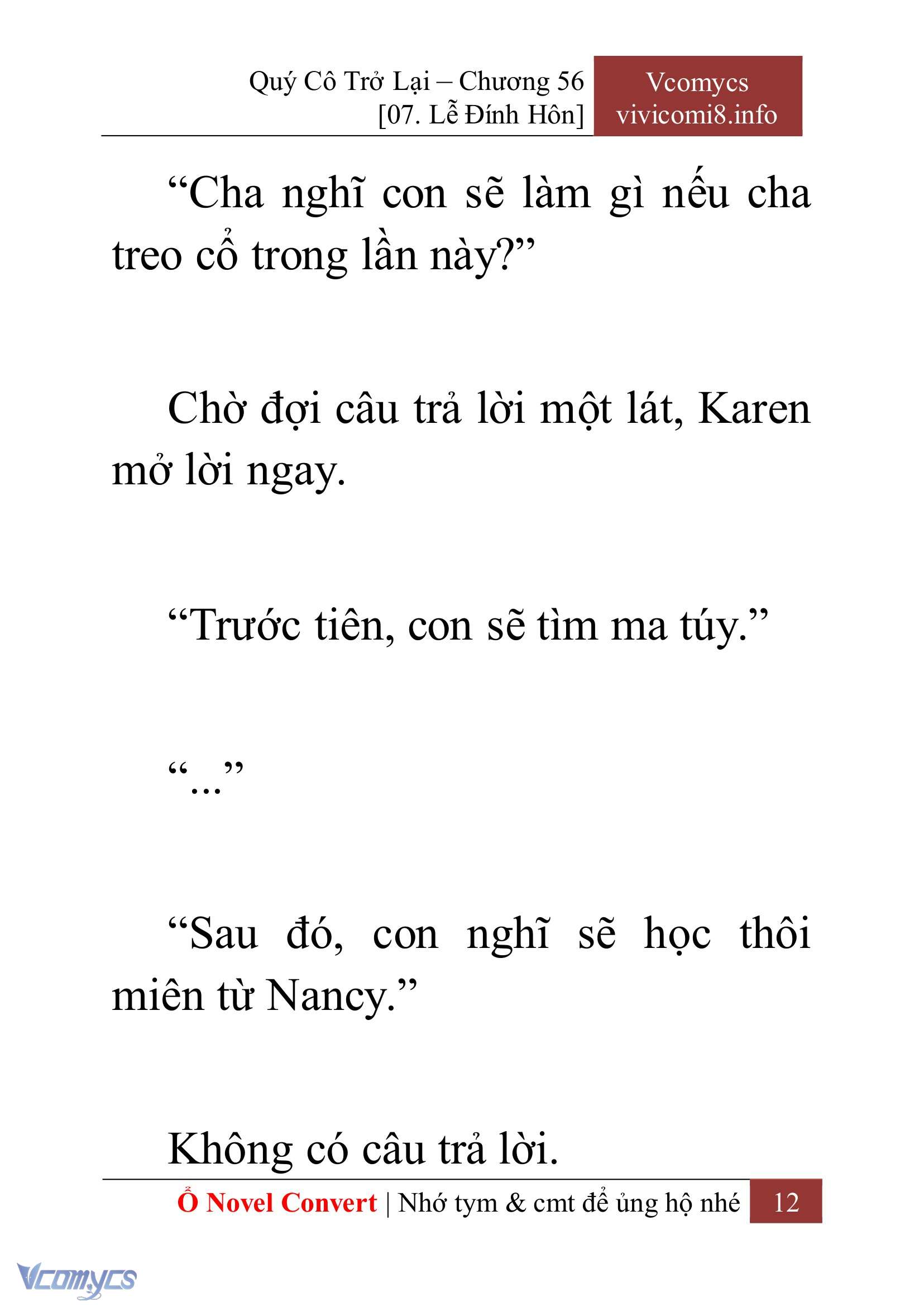 [Novel] Quý Cô Trở Lại Chap 56 - Trang 2